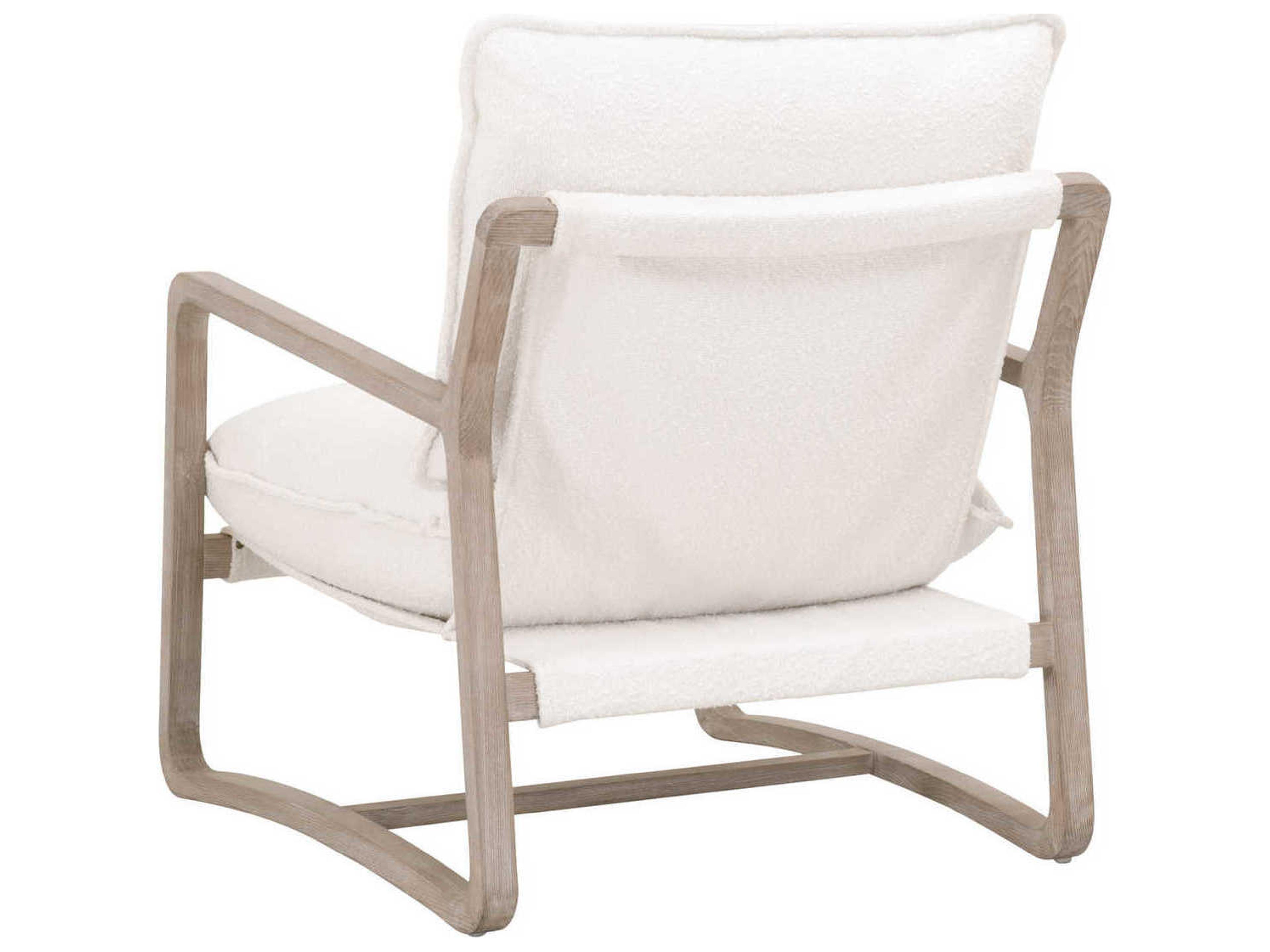 Luxecor Respite Hamlin White Fabric Accent Chair