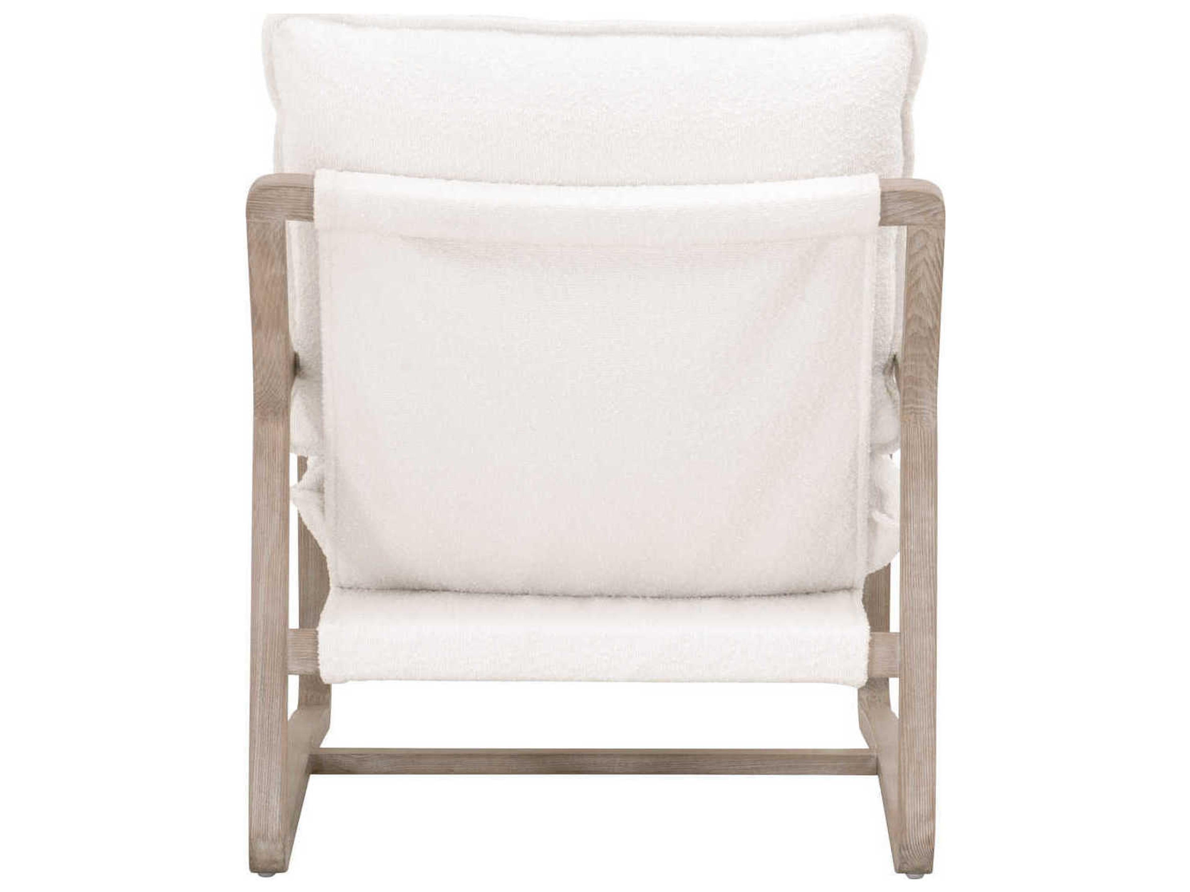 Luxecor Respite Hamlin White Fabric Accent Chair