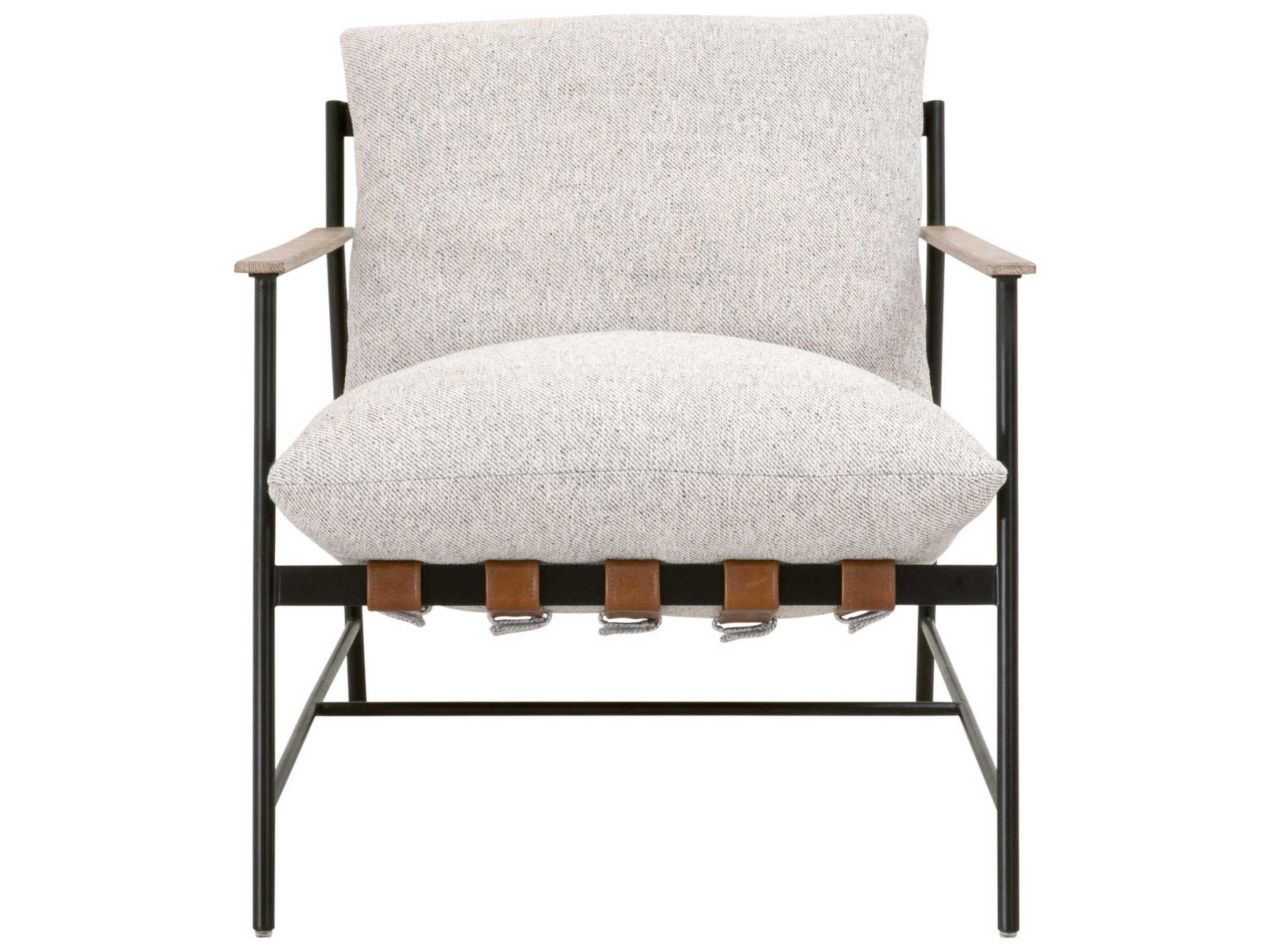 Essentials for Living Stitch & Hand Brando Gray Fabric Accent Chair