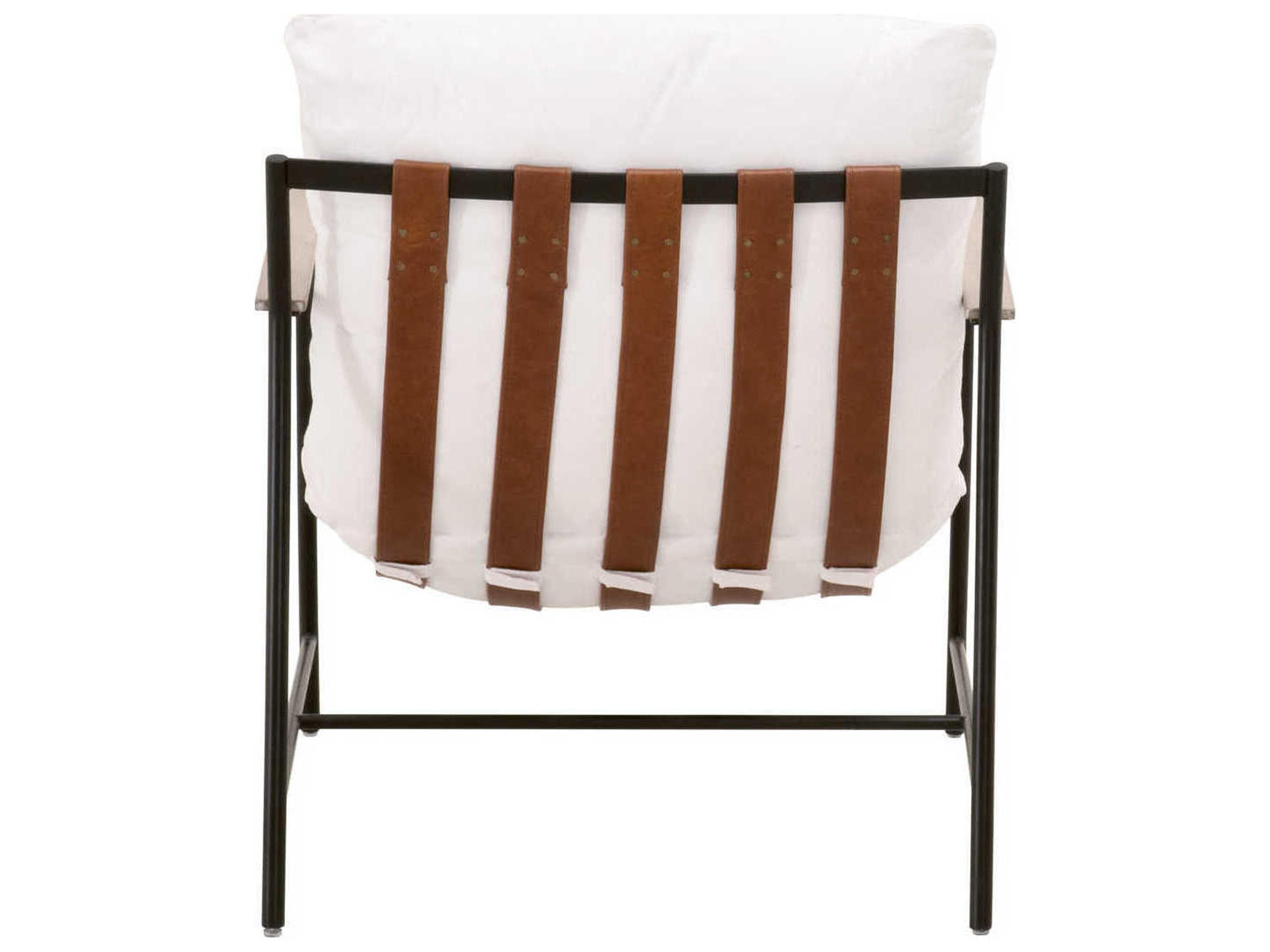 Luxecor Respite White Fabric Accent Chair