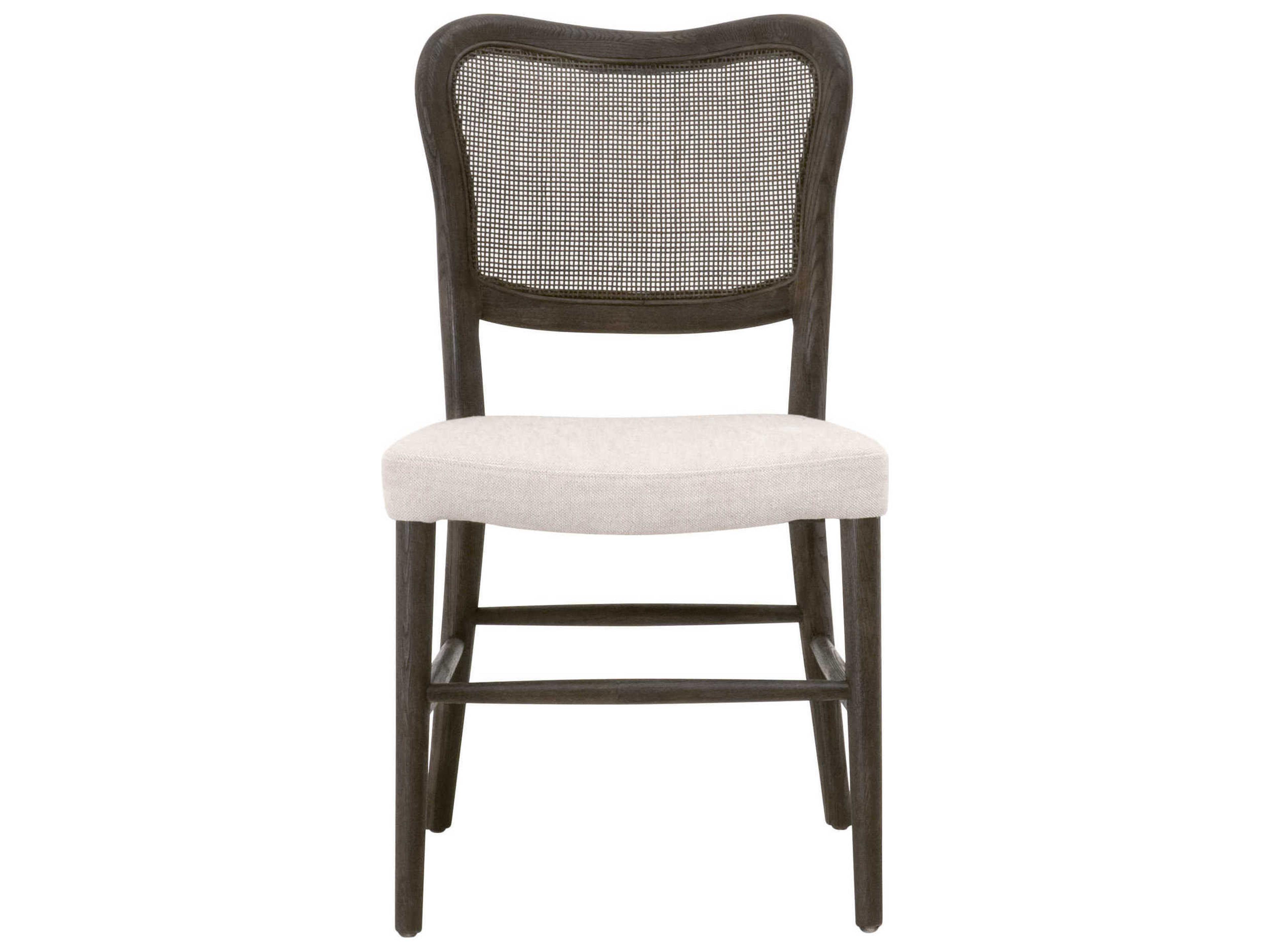 Luxecor Respite Oak Wood Brown Upholstered Side Dining Chair