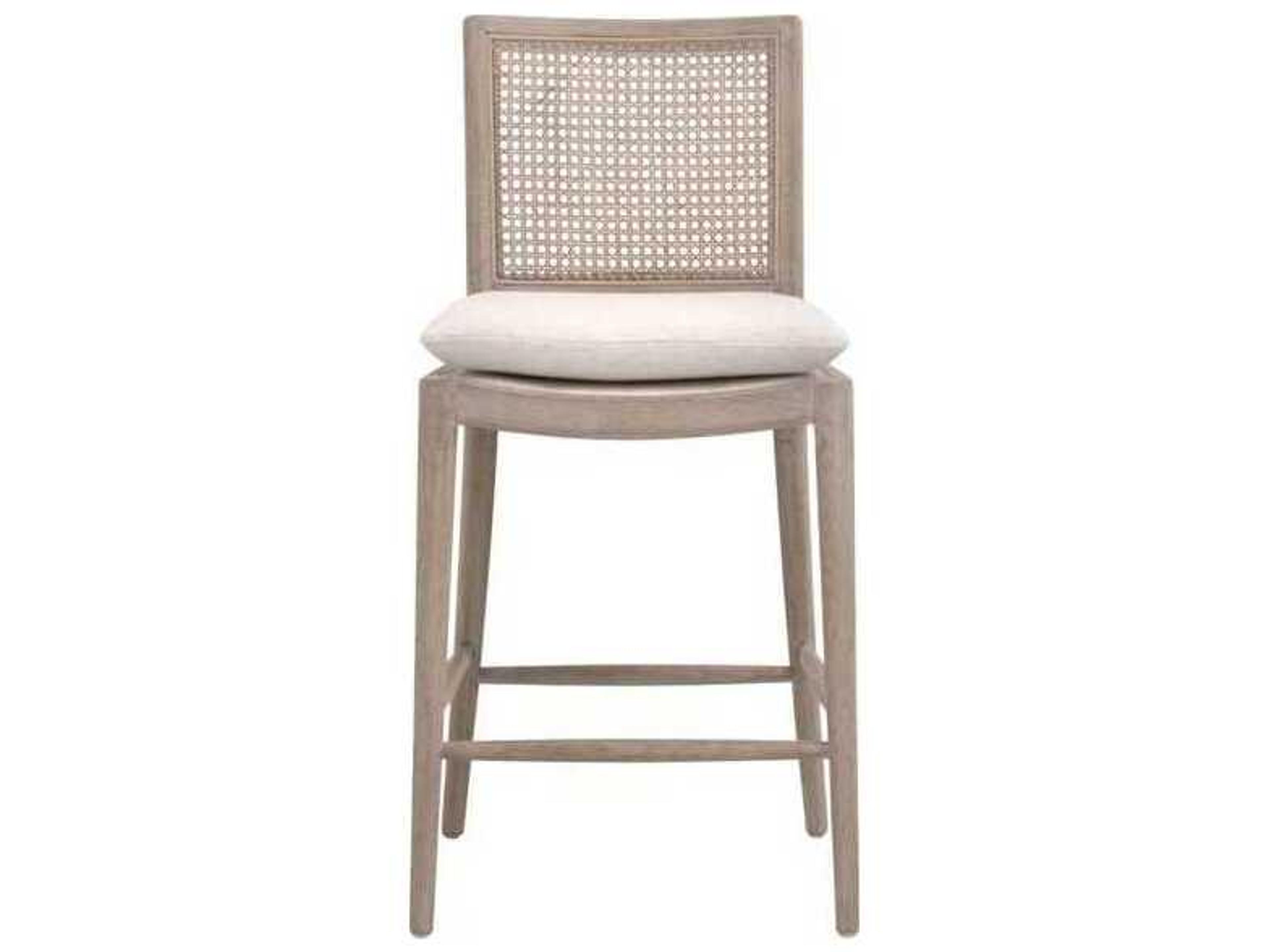 Luxecor Respite Upholstered Oak Wood Counter Stool