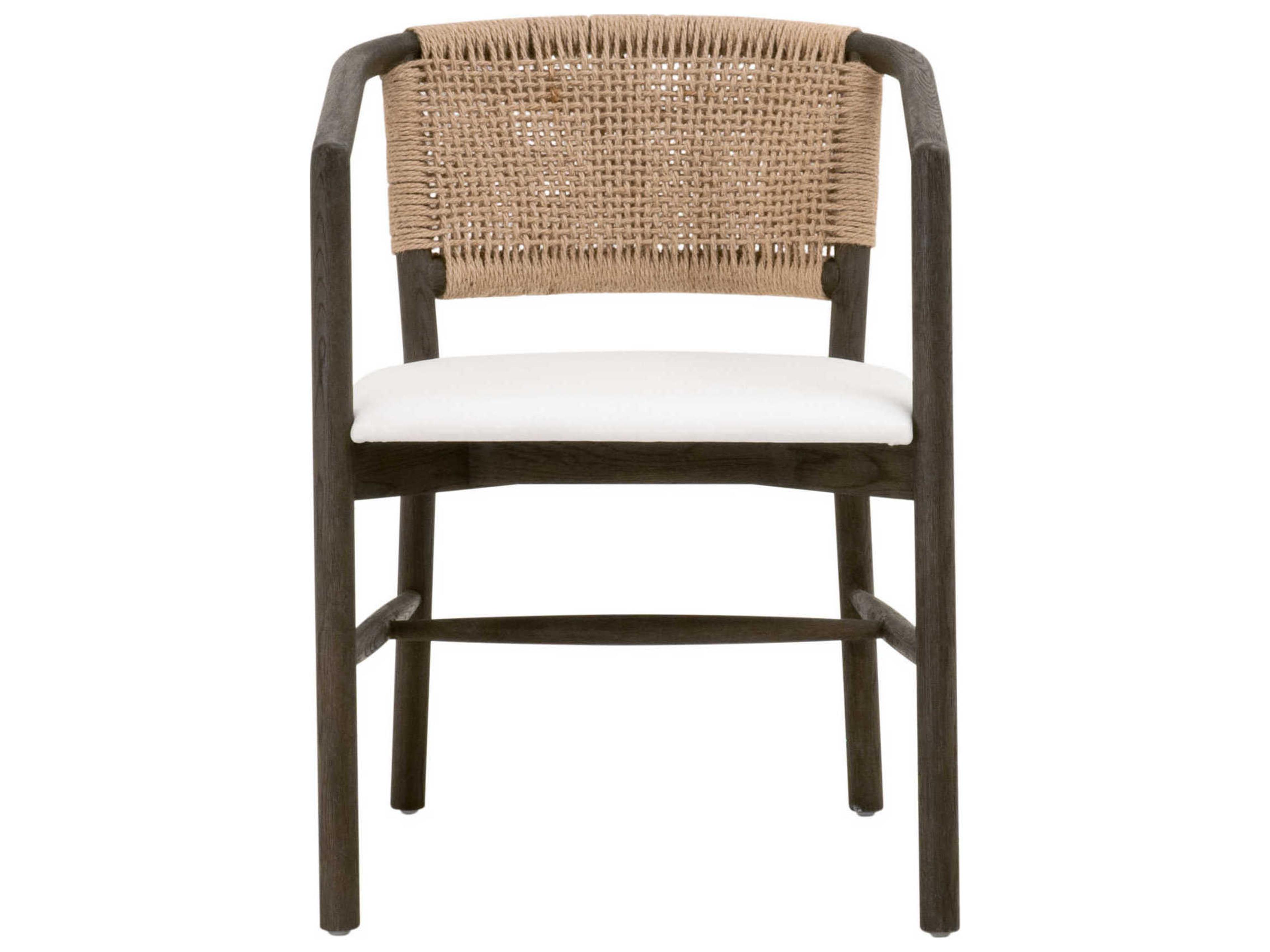 Essentials for Living Stitch & Hand Juxtaposition Black Fabric Accent Chair