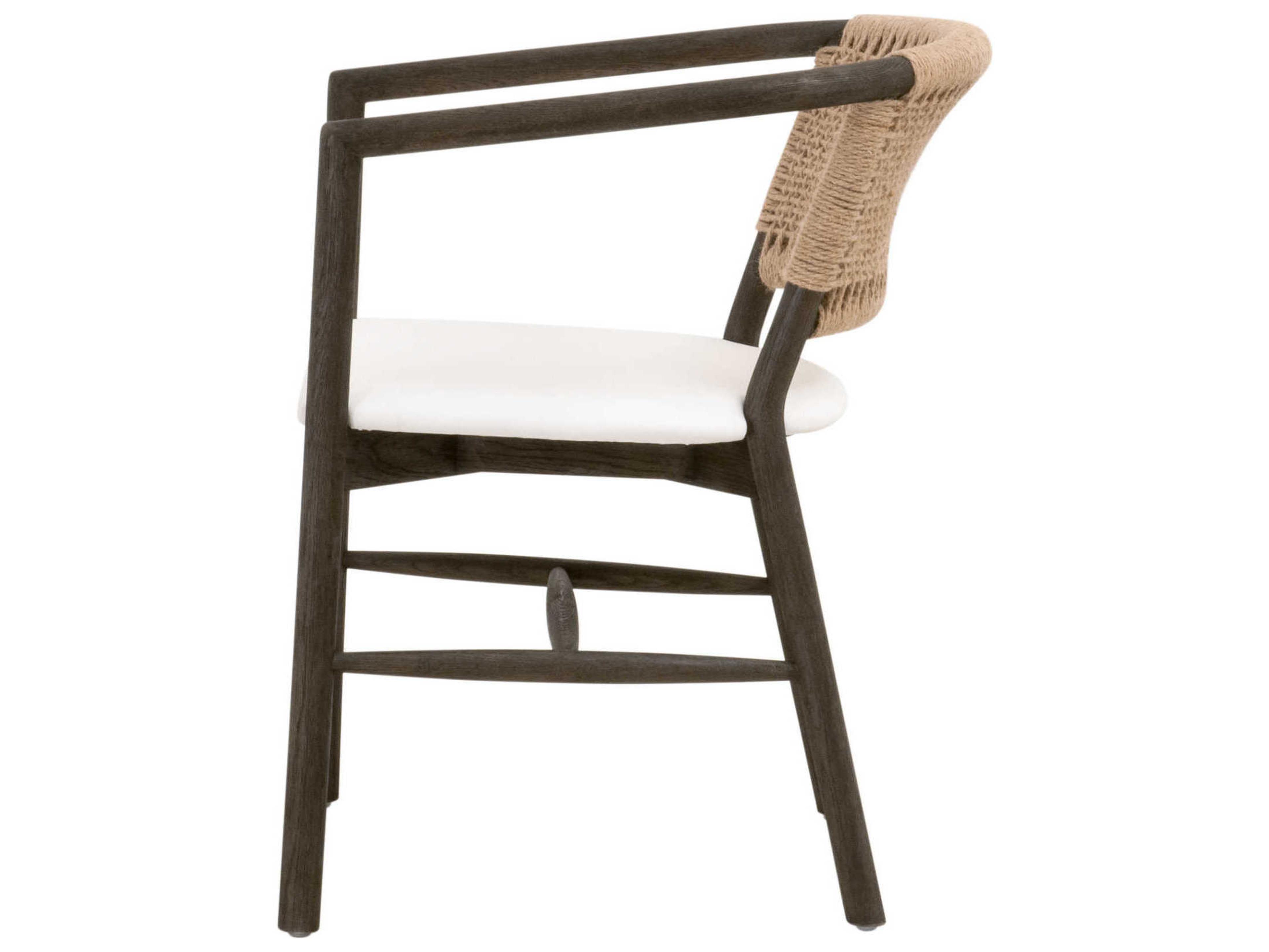 Essentials for Living Stitch & Hand Juxtaposition Black Fabric Accent Chair