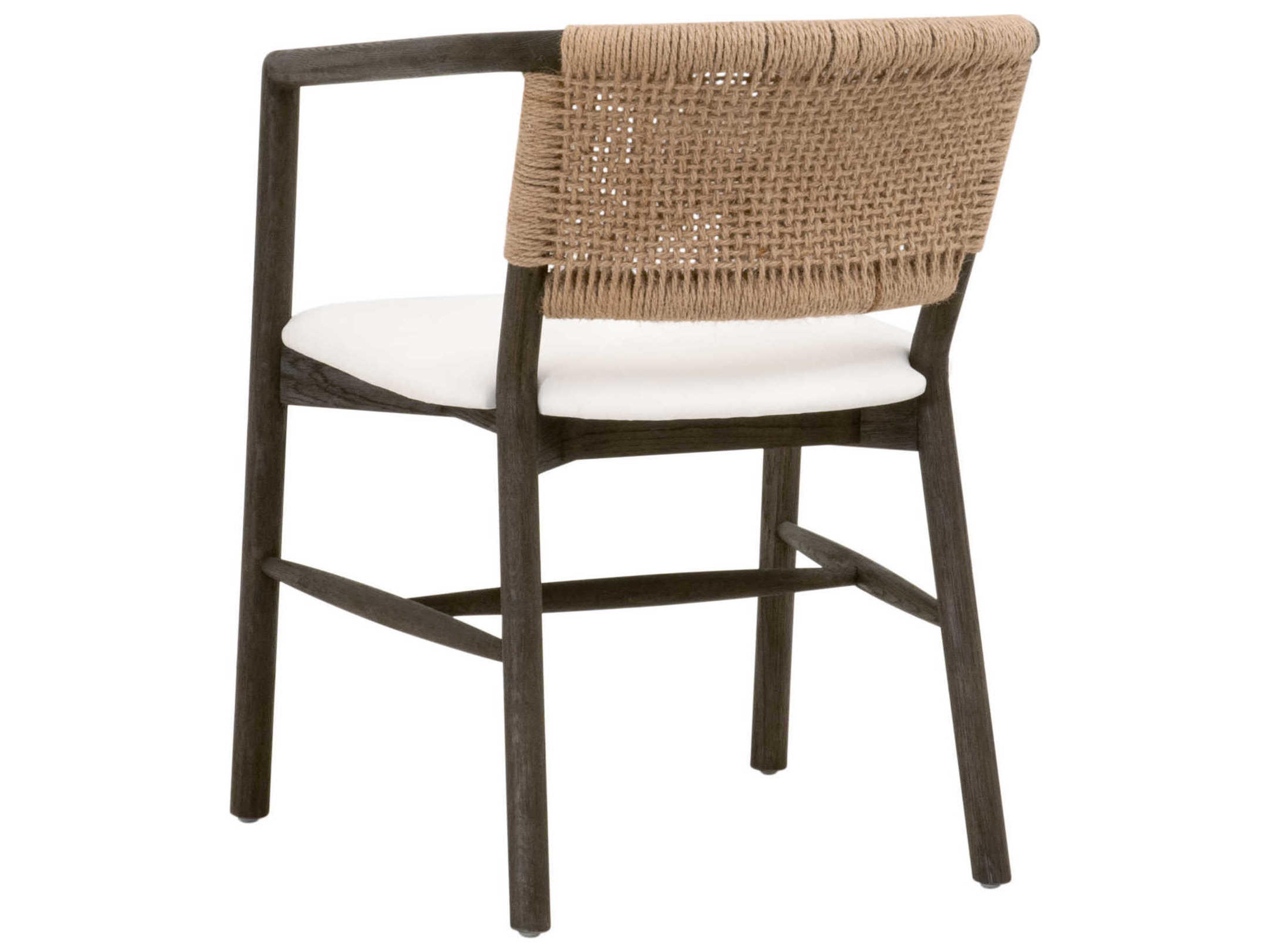 Essentials for Living Stitch & Hand Juxtaposition Black Fabric Accent Chair