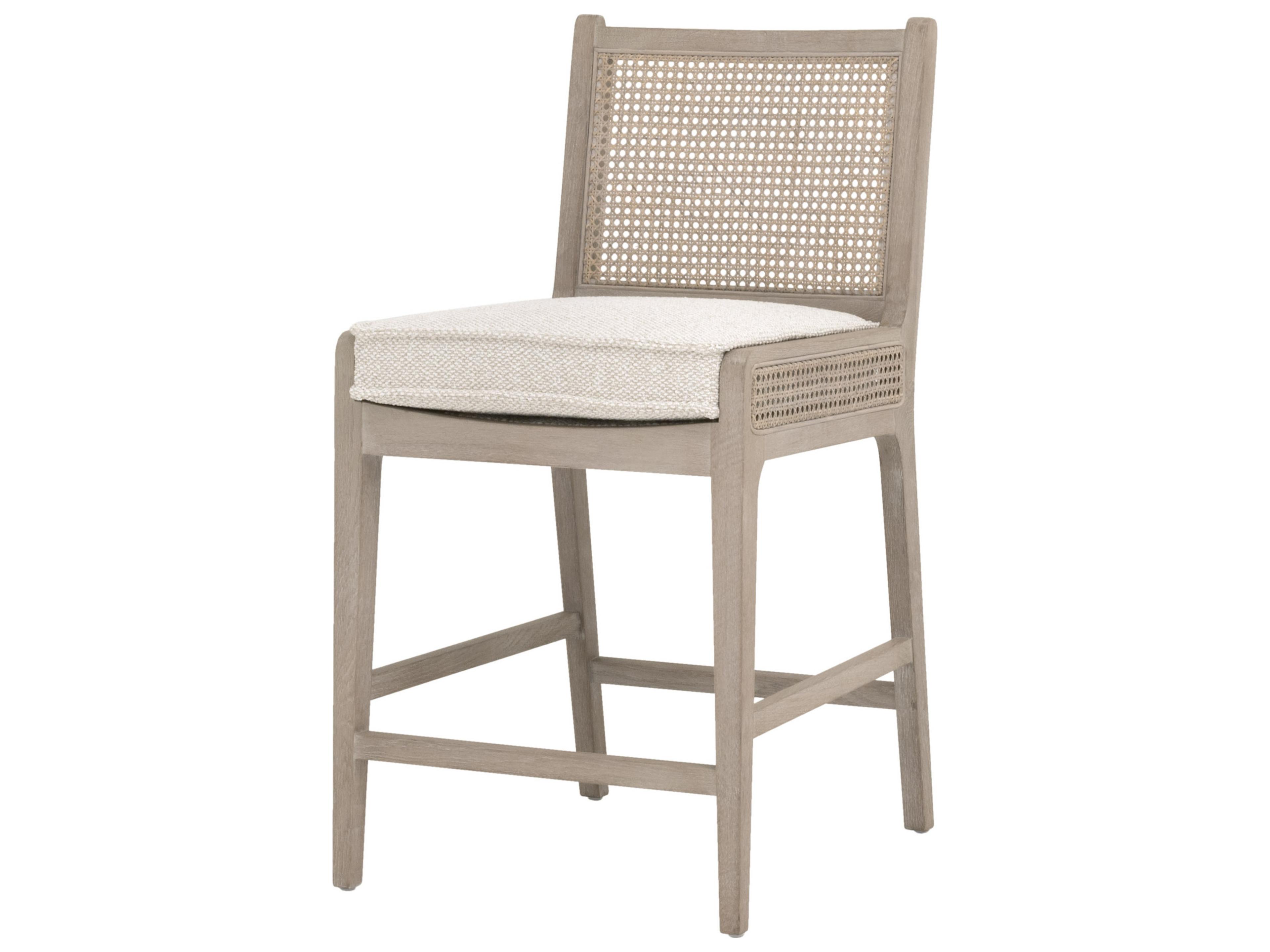 Stitch & Hand - Dining & Bedroom Leone Upholstered Oak Wood Counter Stool