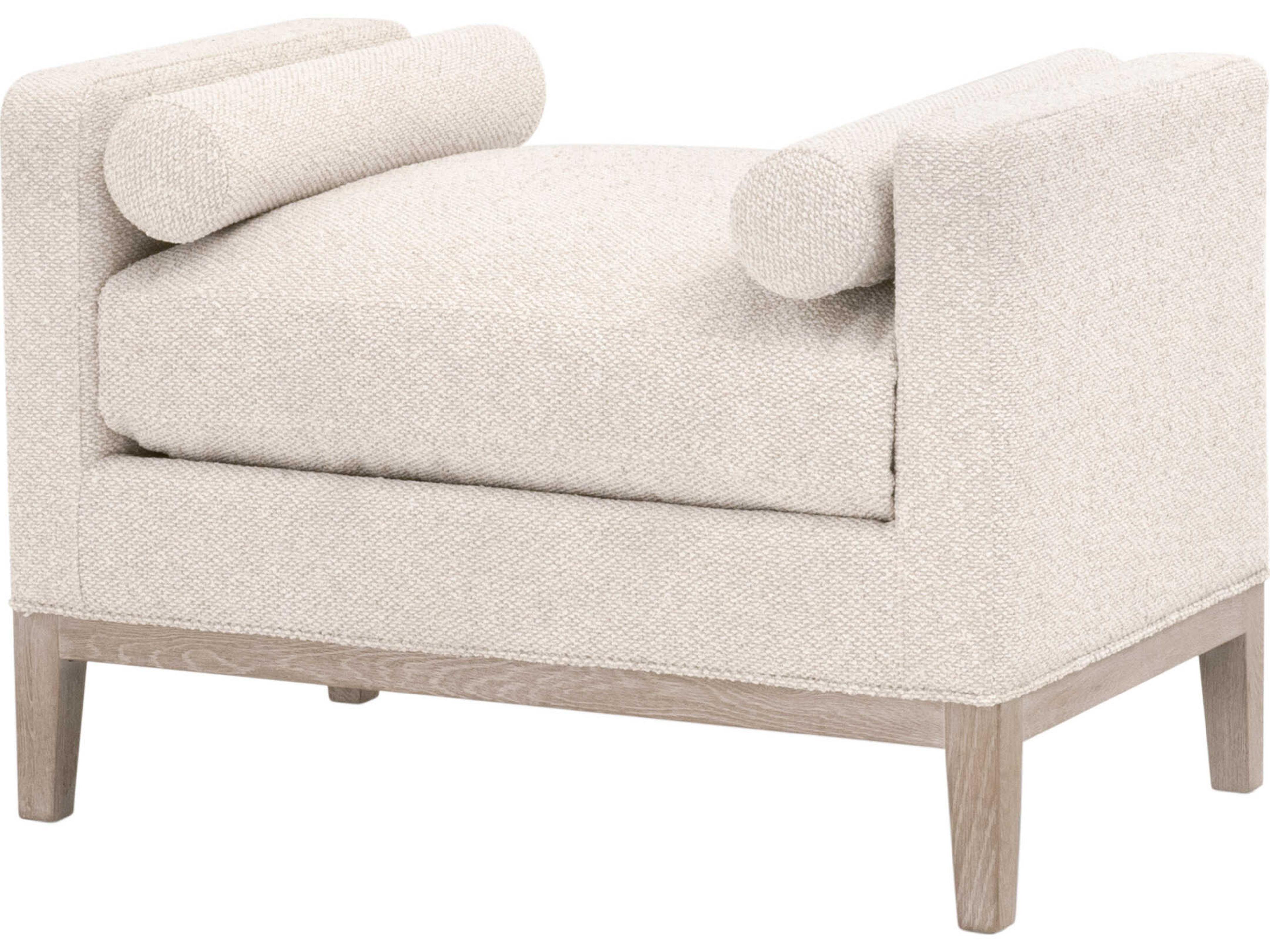 Stitch & Hand - Dining & Bedroom Keaton Natural Gray Oak Upholstered Accent Stool