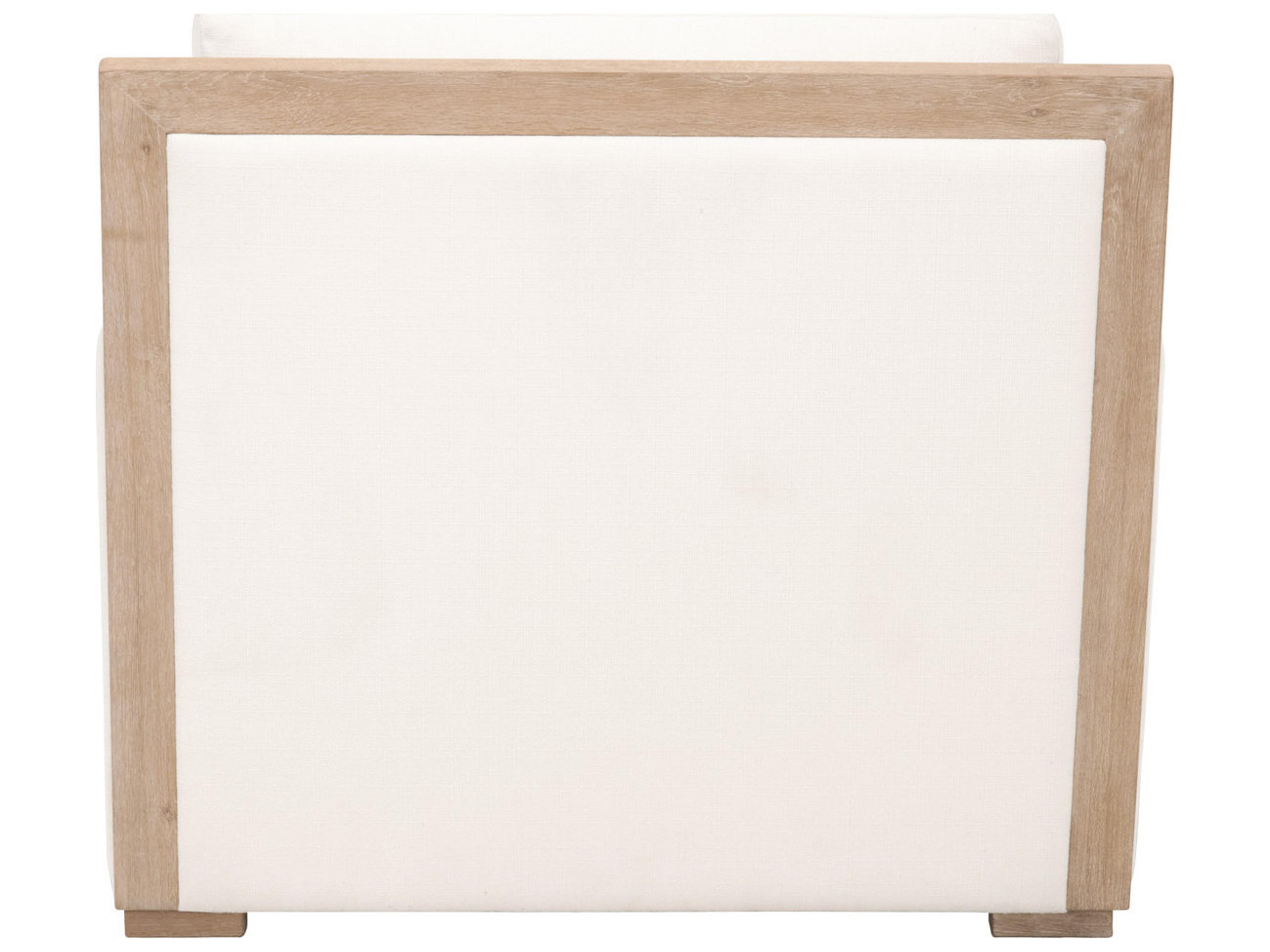 Luxecor Respite White Fabric Accent Chair