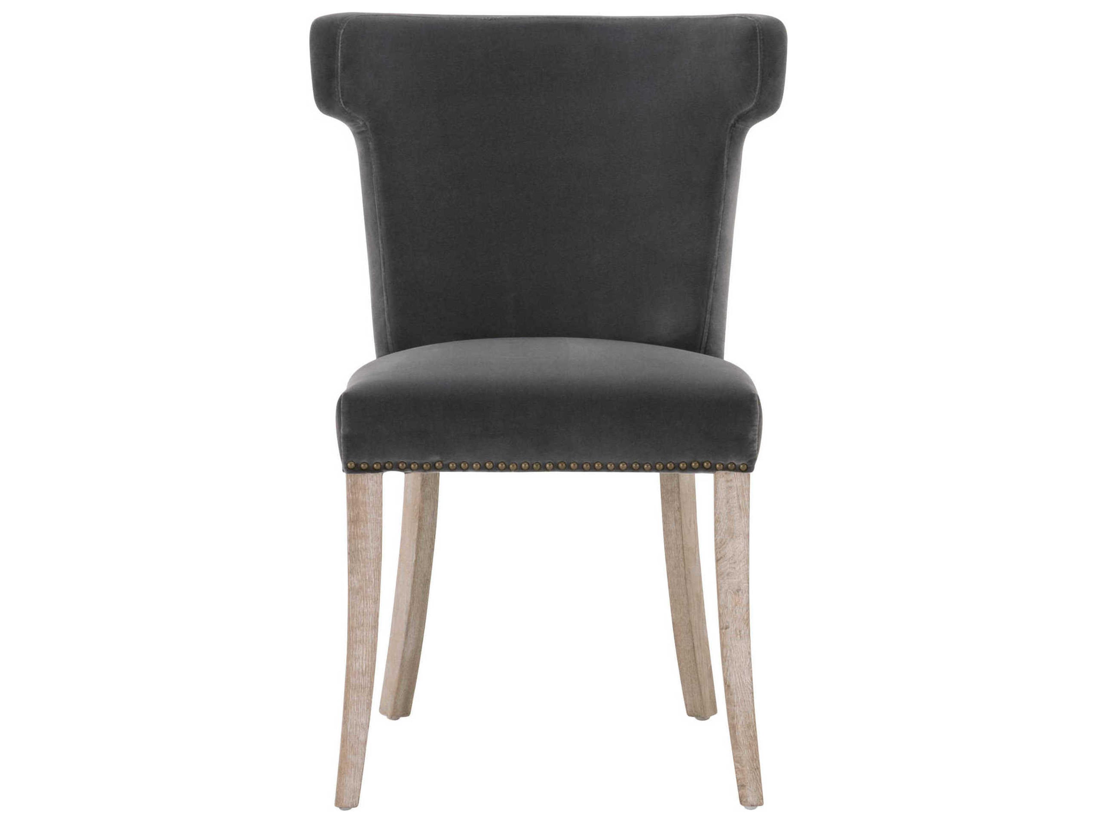 Essentials for Living Stitch & Hand Celina Oak Wood Gray Side Dining Chair