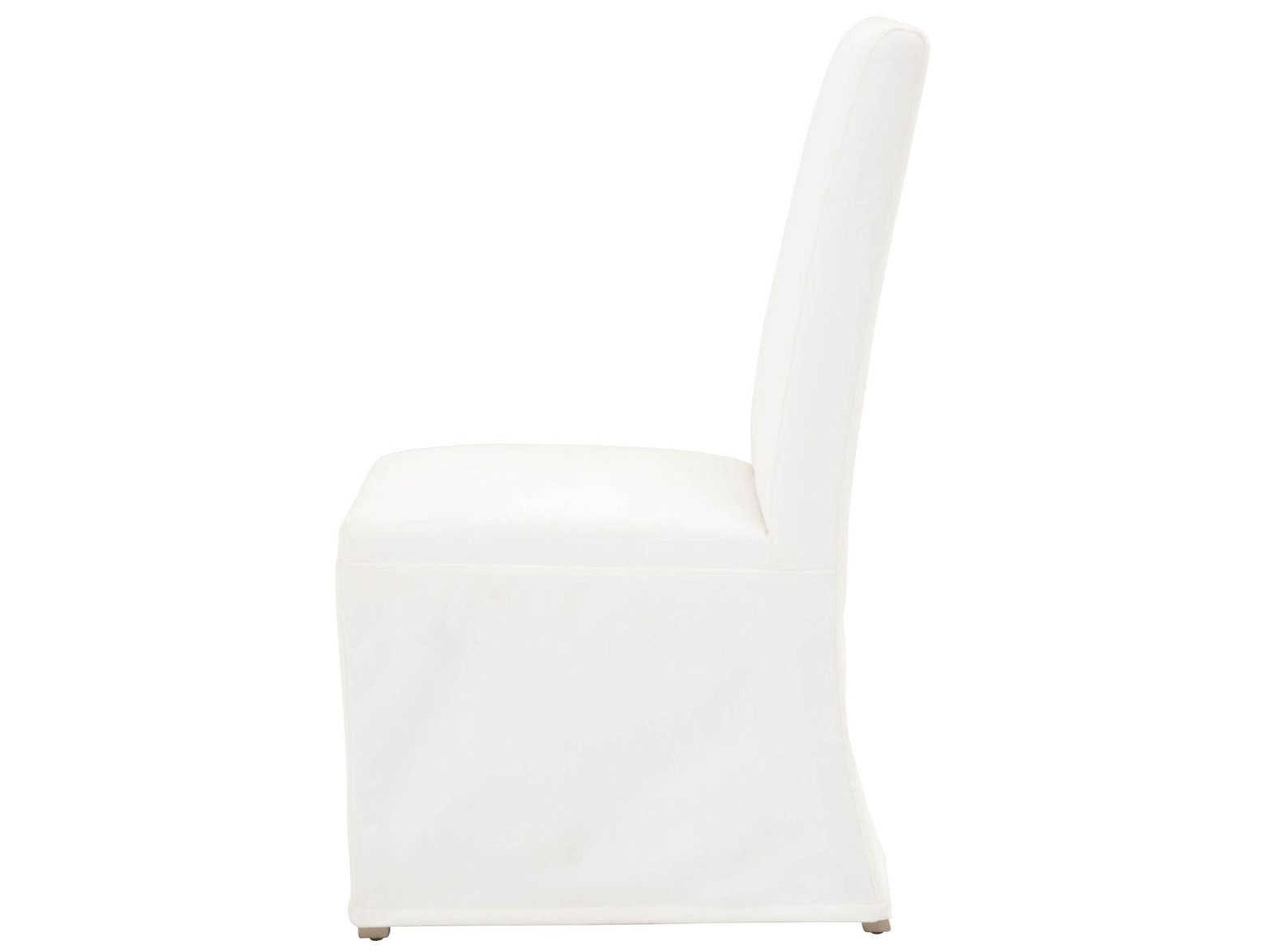 Essentials for Living Stitch & Hand Levi Birch Wood White Upholstered Side Dining Chair Set of 2