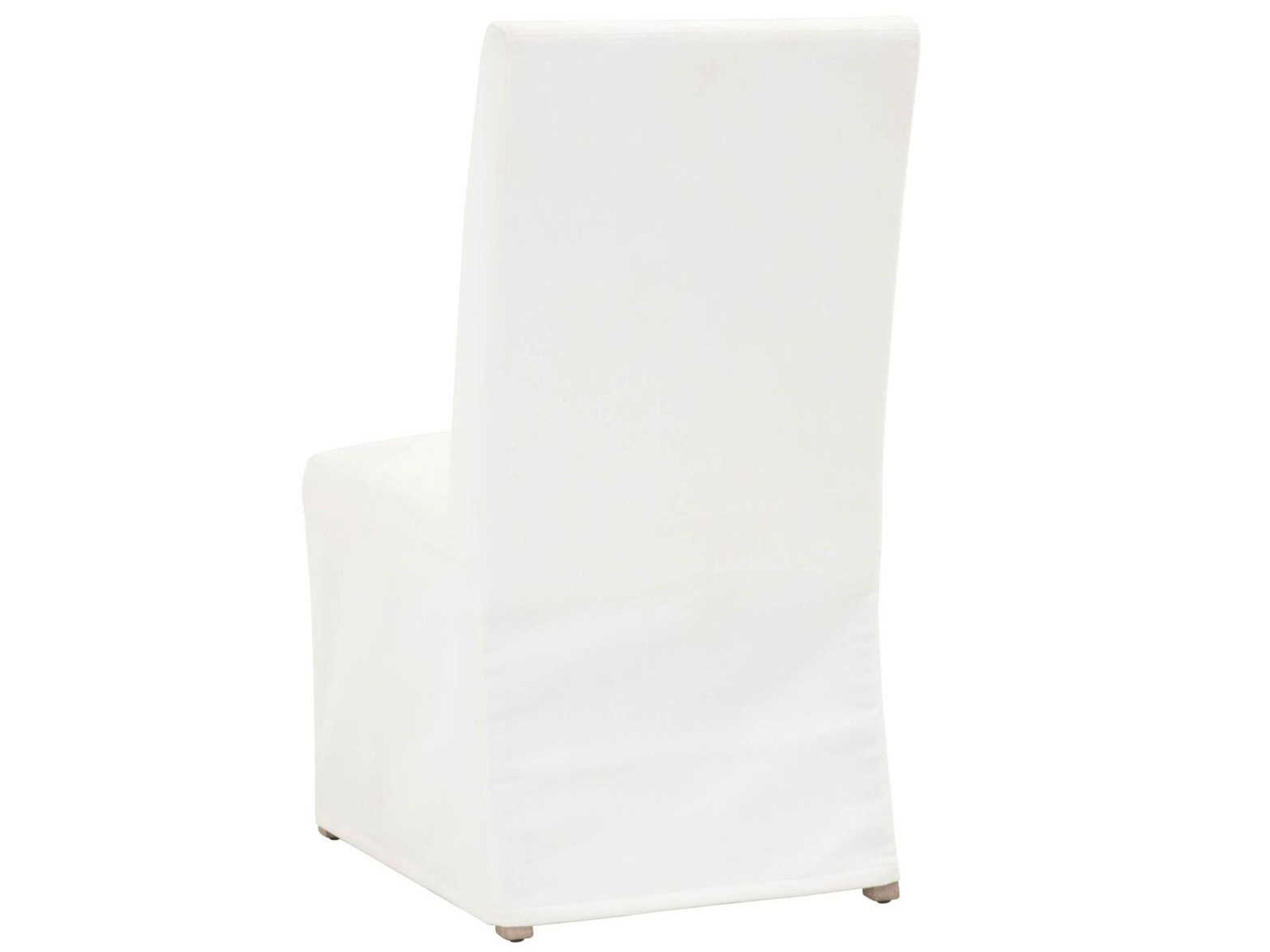 Essentials for Living Stitch & Hand Levi Birch Wood White Upholstered Side Dining Chair Set of 2