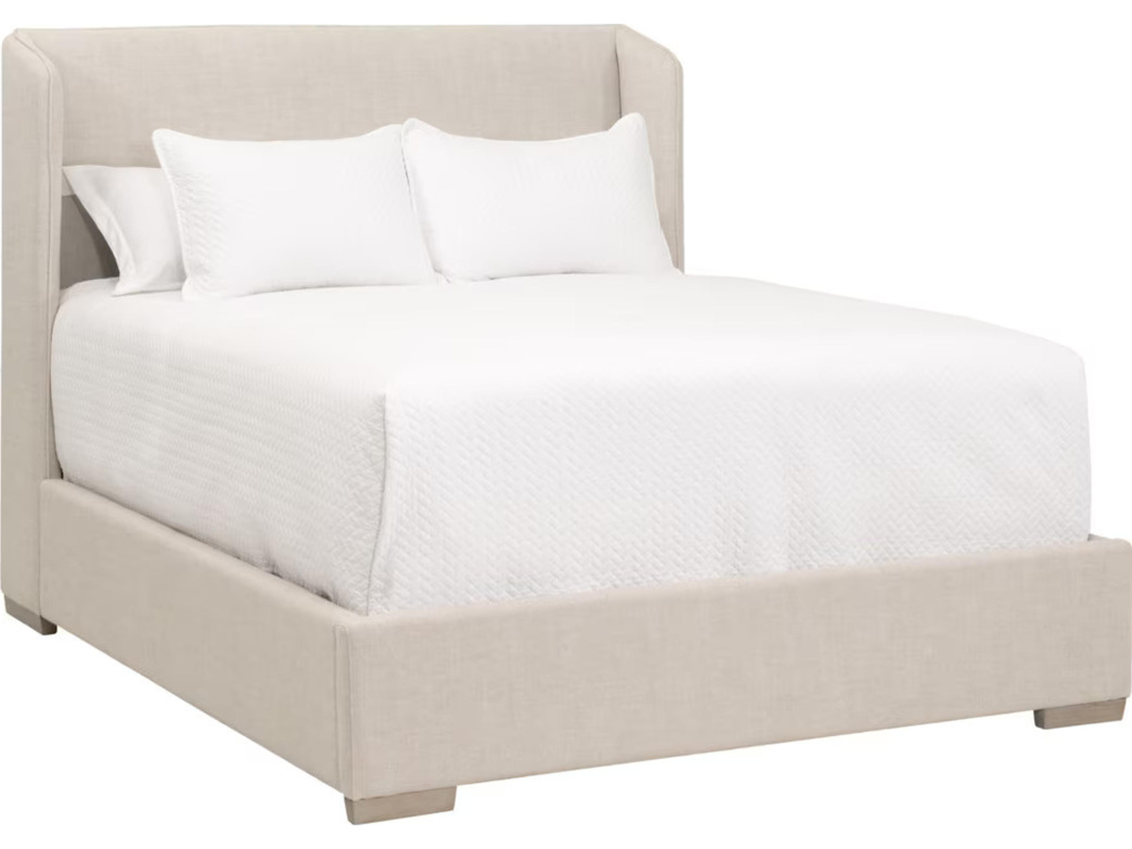 Stitch & Hand - Dining & Bedroom Stewart Natural Oak Wood Upholstered California King Panel Bed