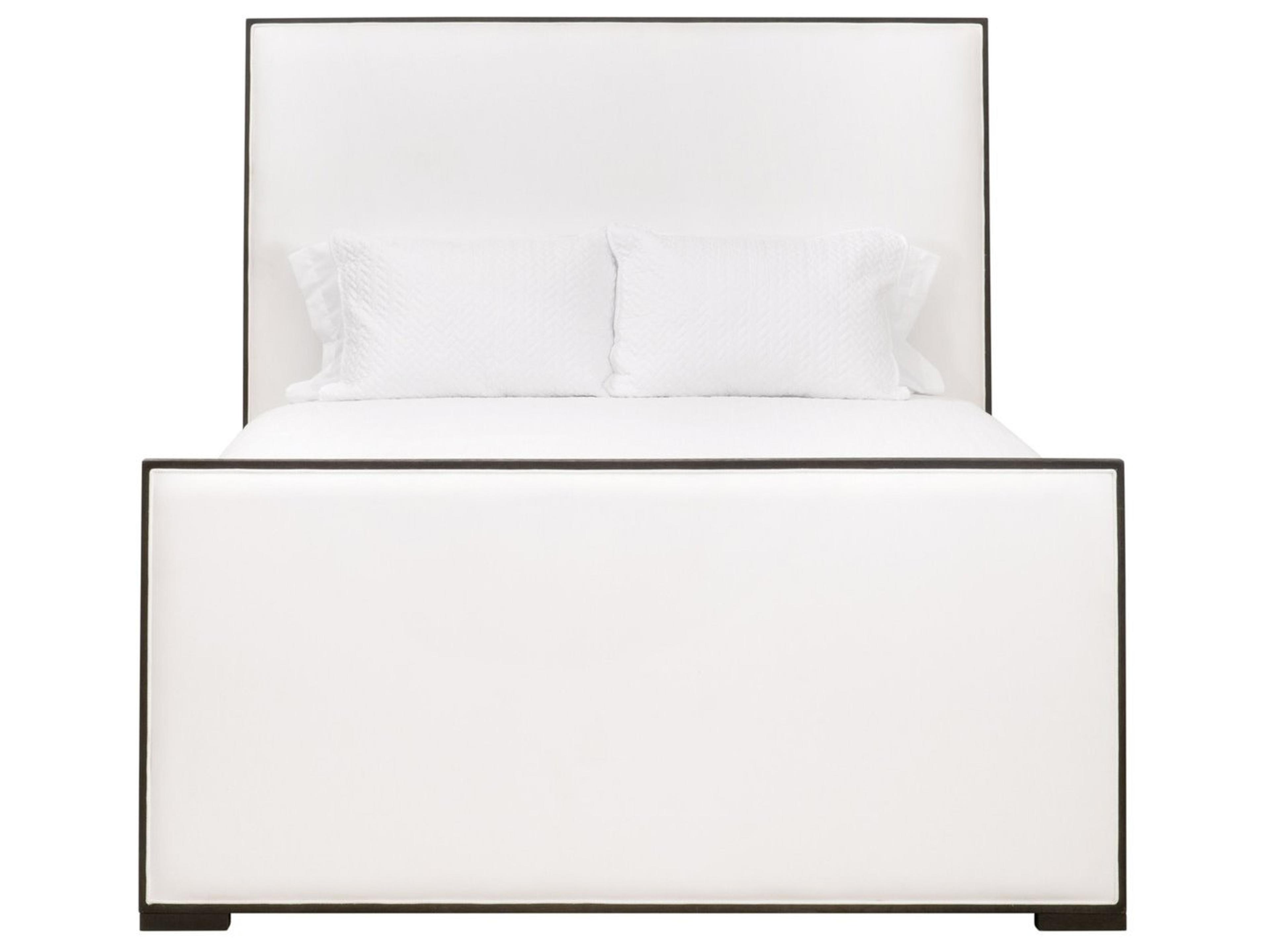 Luxecor Respite Bedroom White Oak Wood Upholstered King Panel Bed