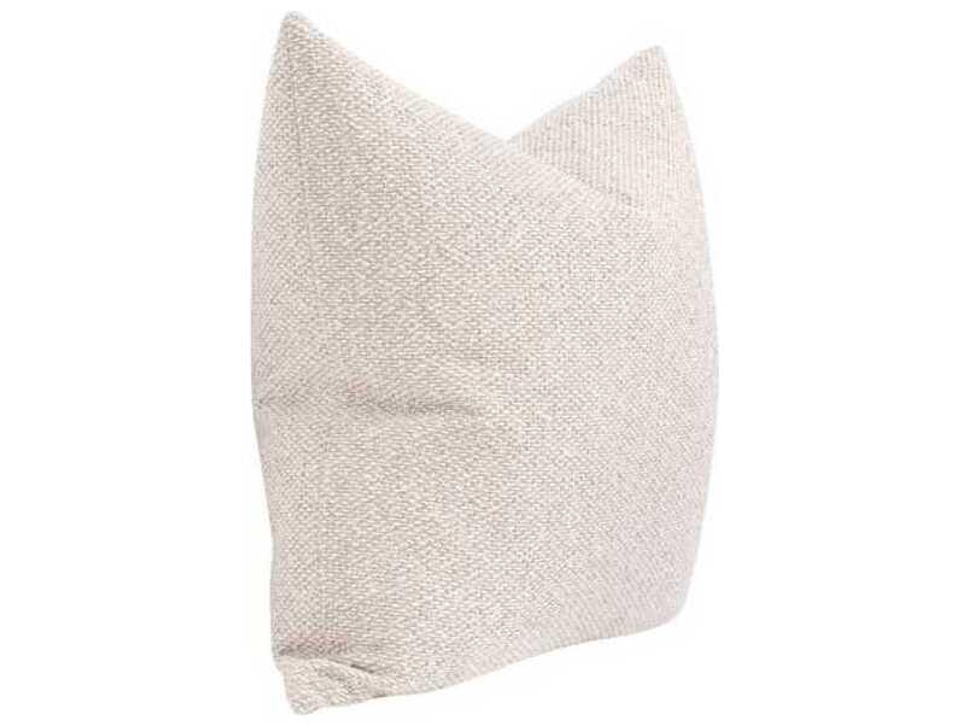 Luxecor Respite Beige Fabric Pillows, Set of 2