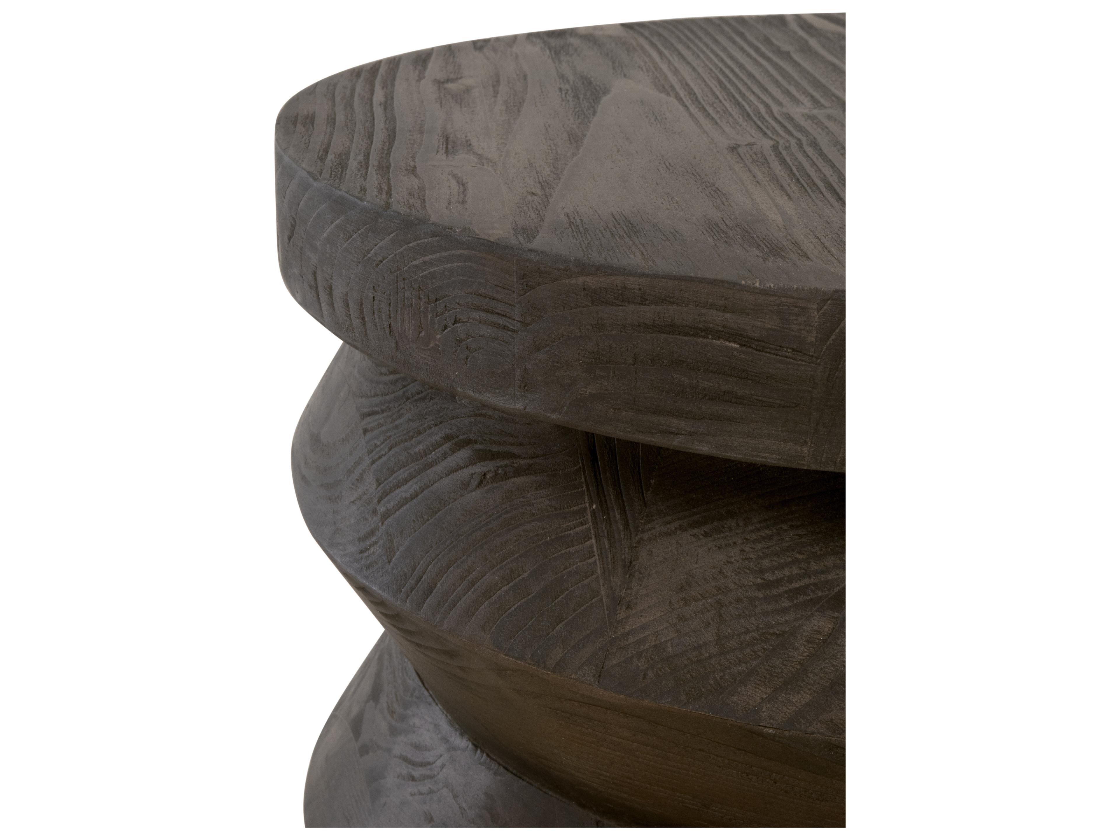 Luxecor Respite Round Wood End Table