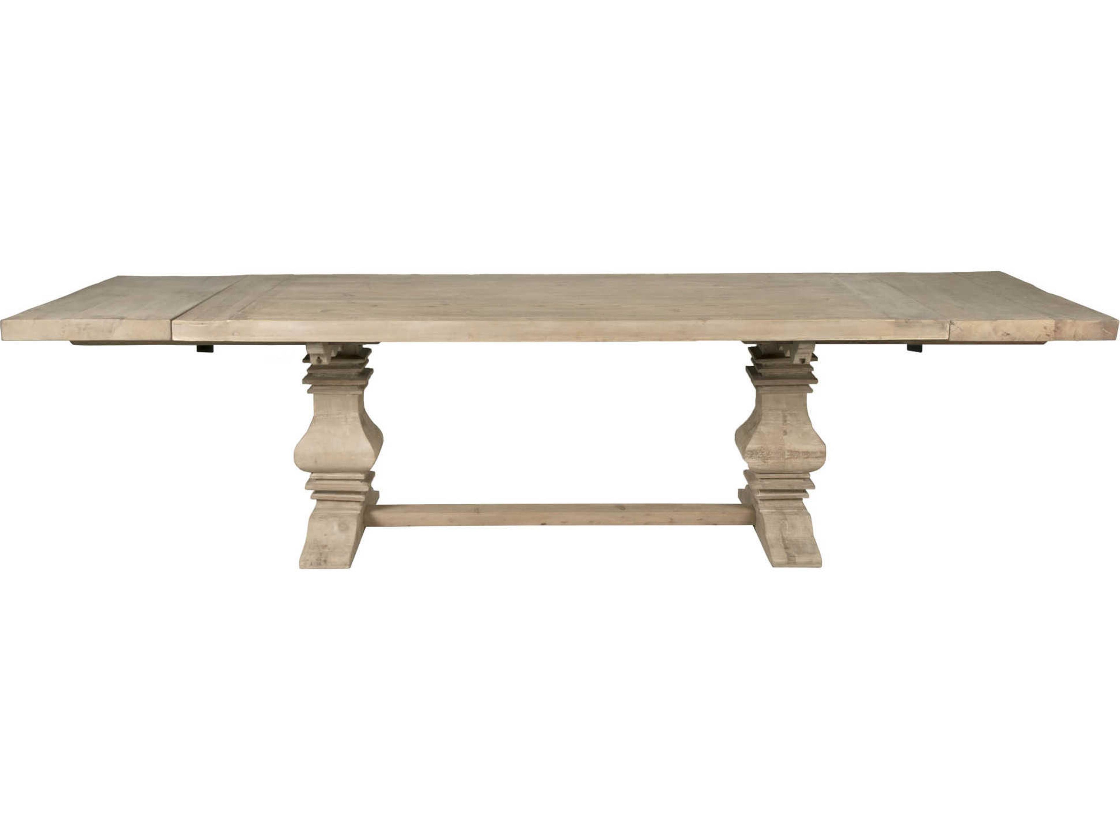 Luxecor Respite Extendable Rectangular Wood Smoke Gray Dining Table