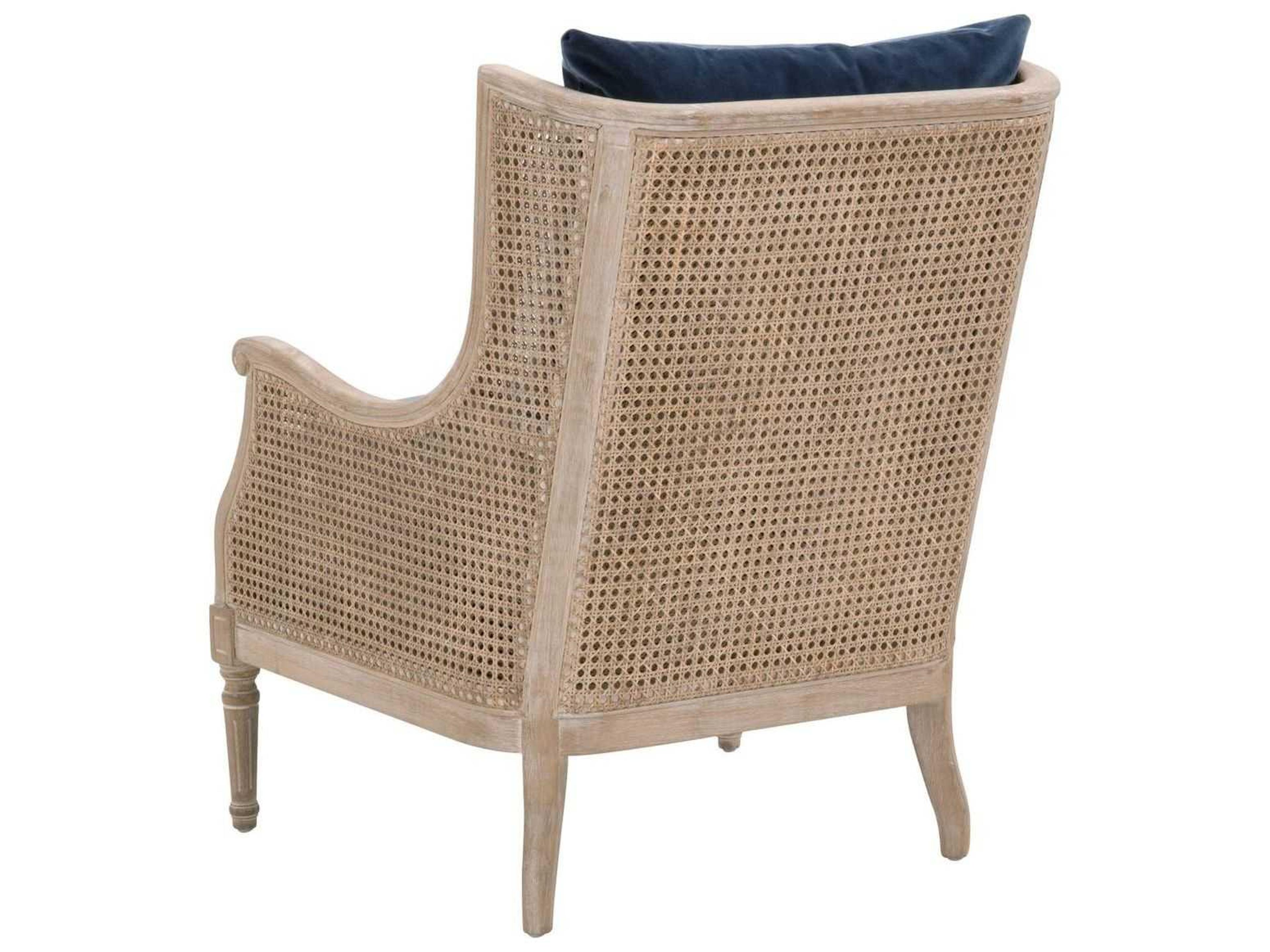 Luxecor Respite Blue Fabric Accent Chair