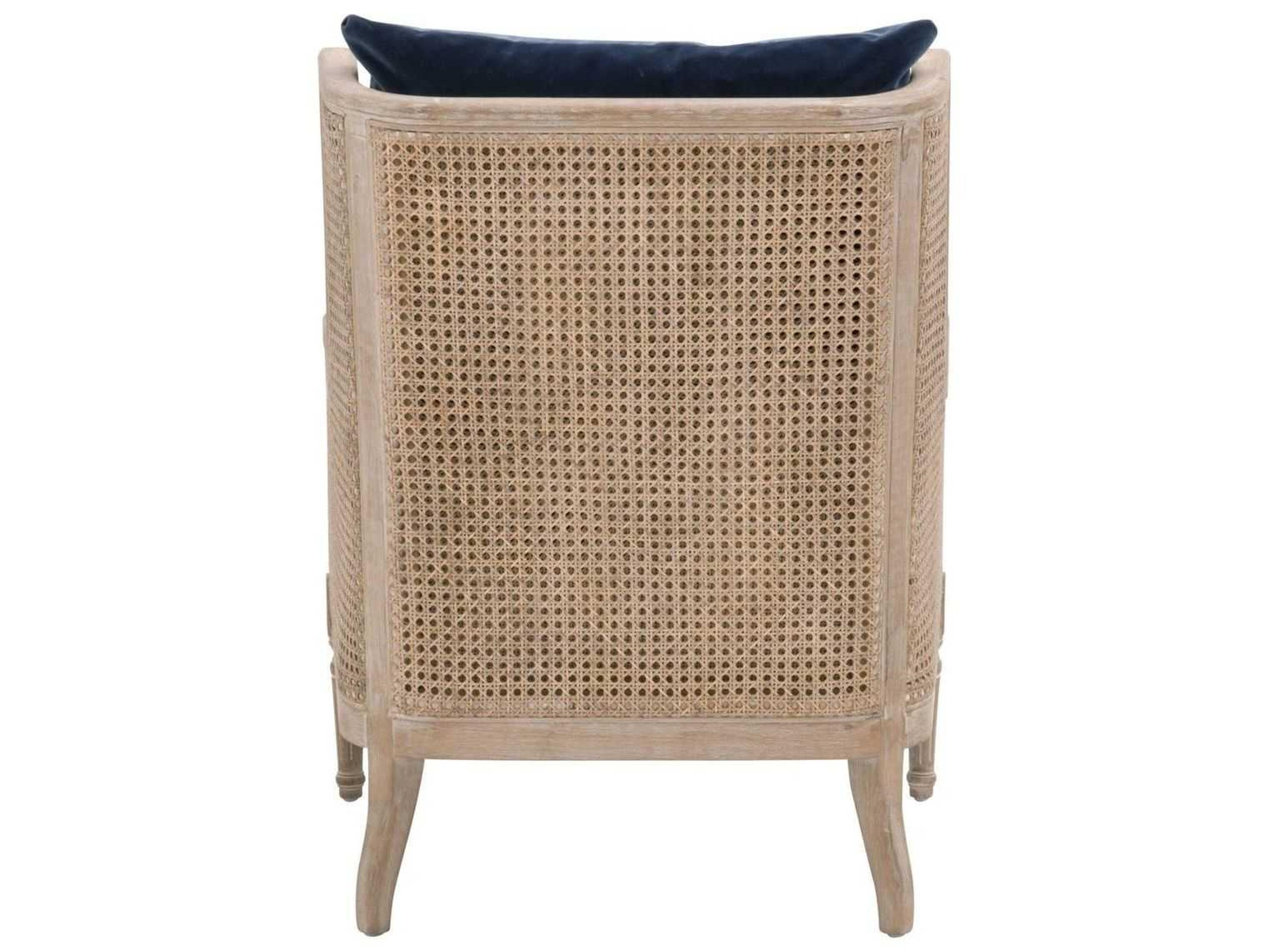 Luxecor Respite Blue Fabric Accent Chair