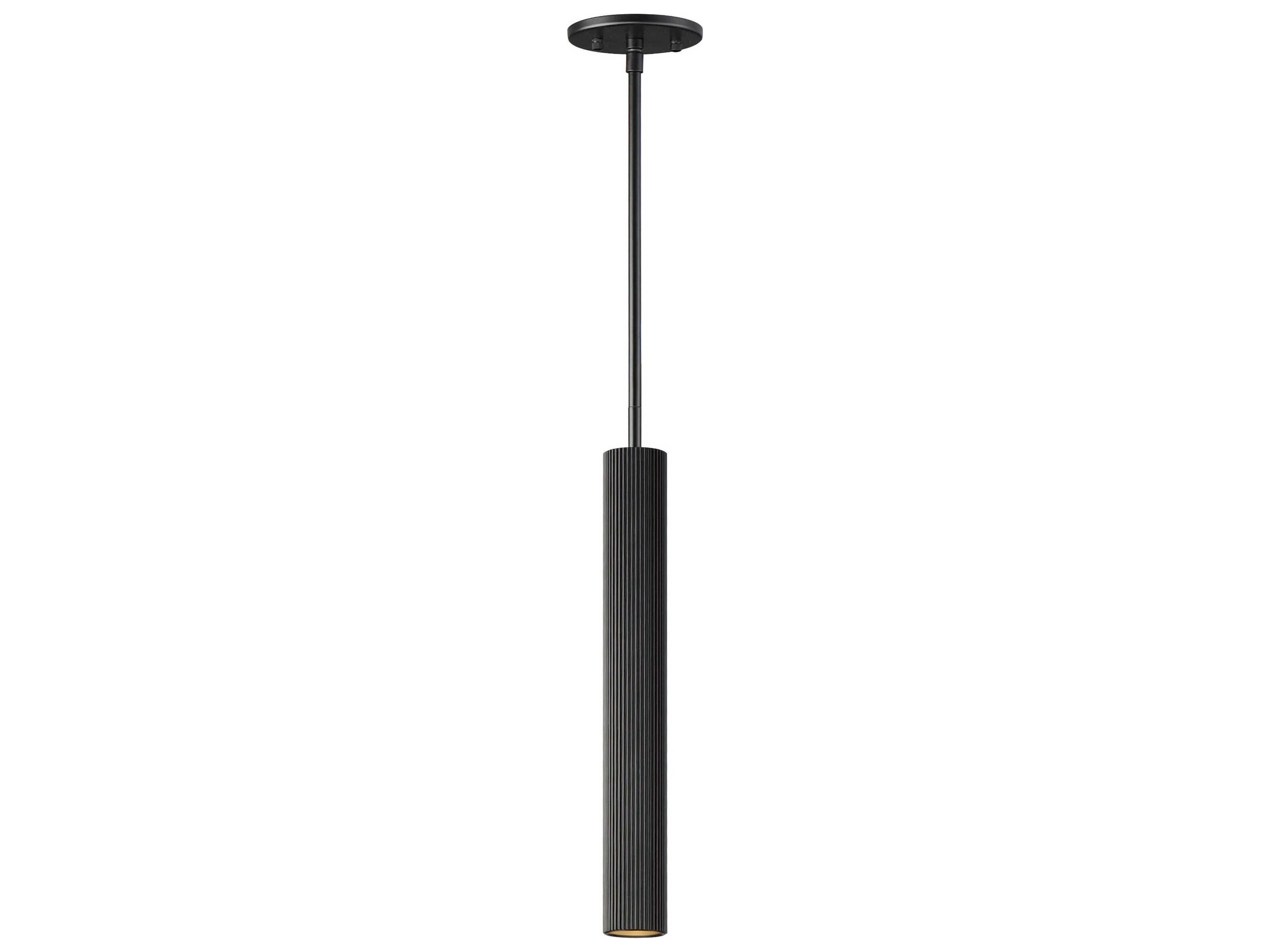 Reeds LED Pendant Black Modern Minimalist