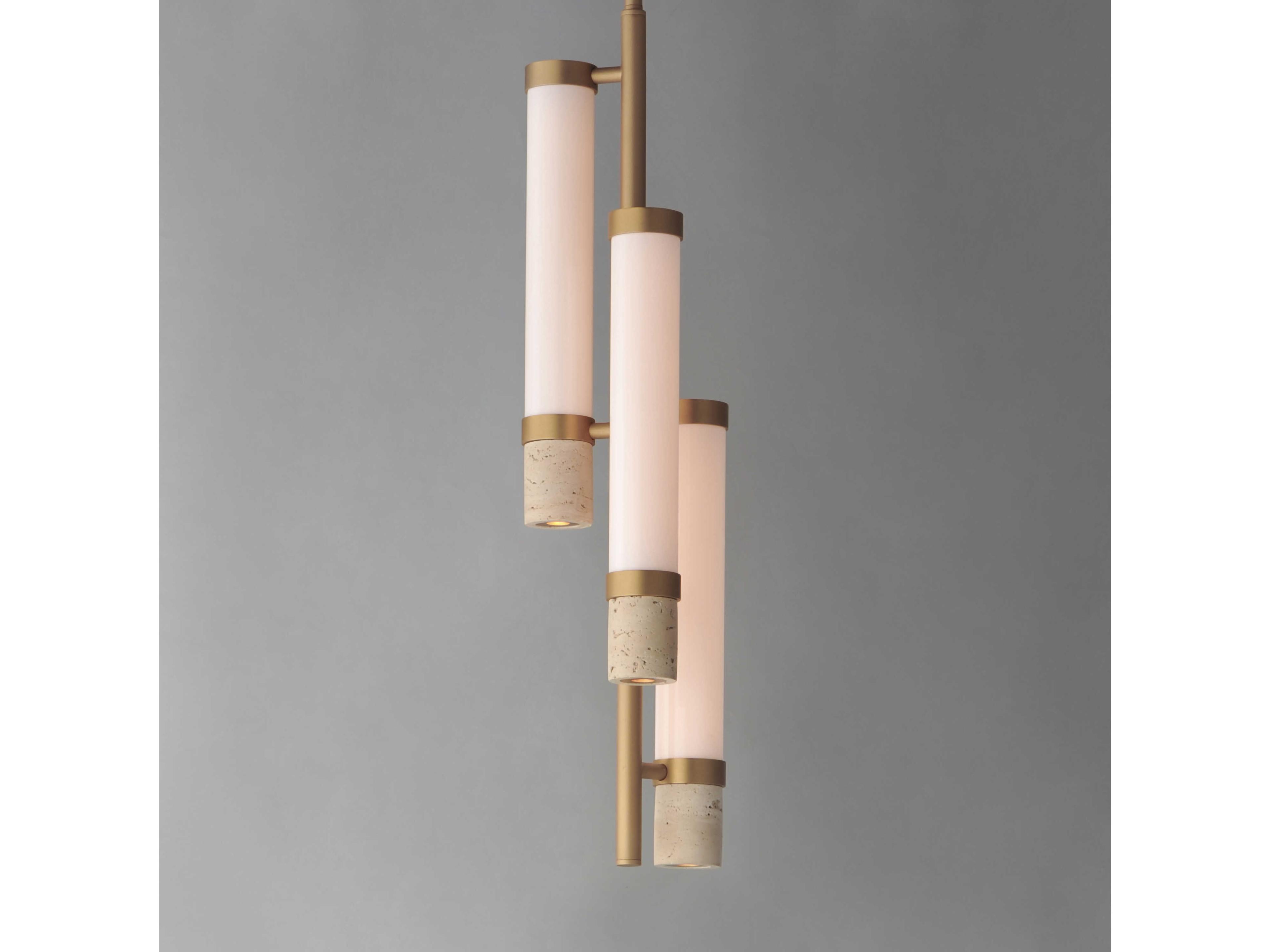 ET2 3-Light Gold Cylinder Mini Pendant