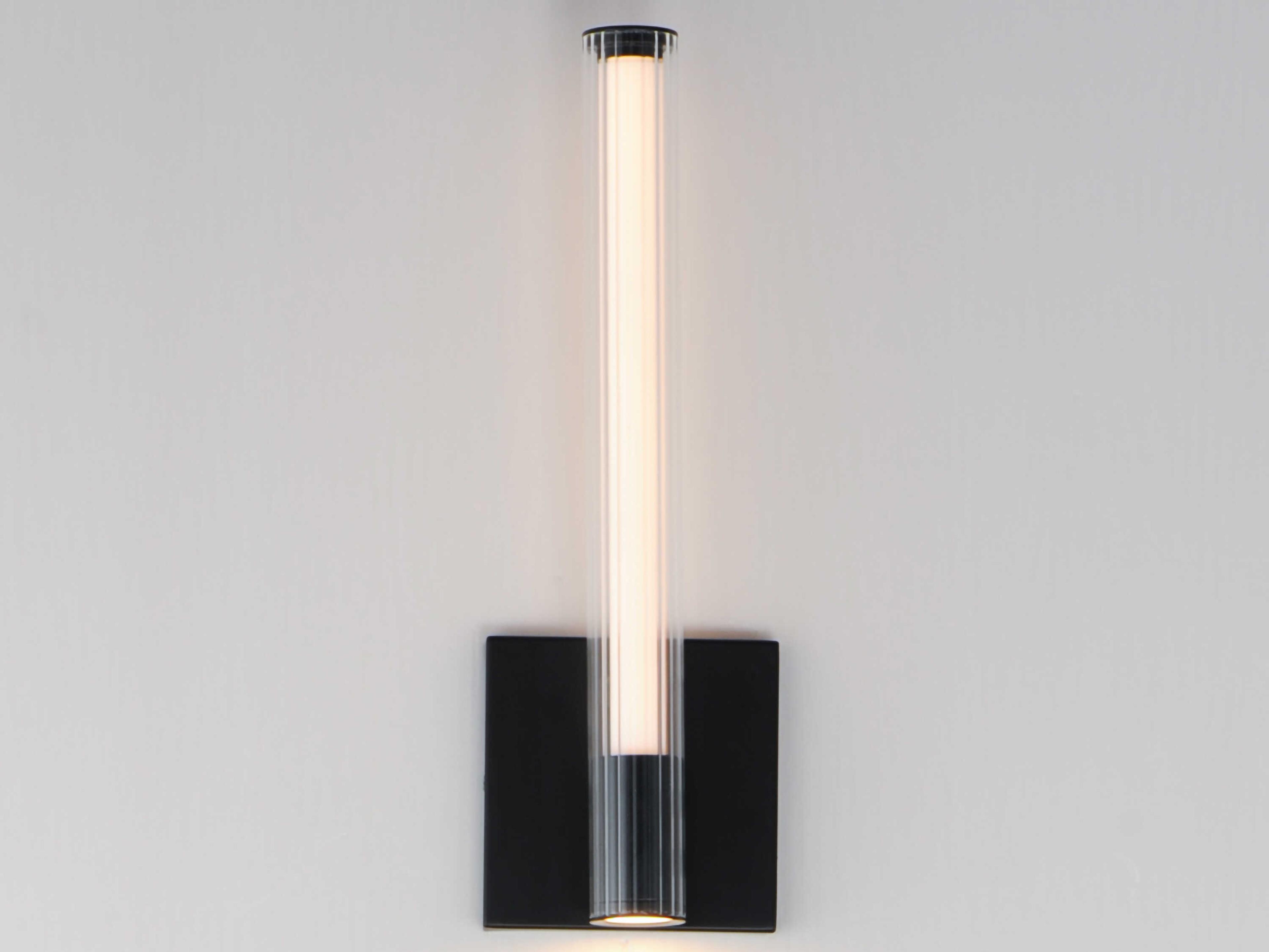 ET2 Cortex 1-Light Black Glass LED Wall Sconce