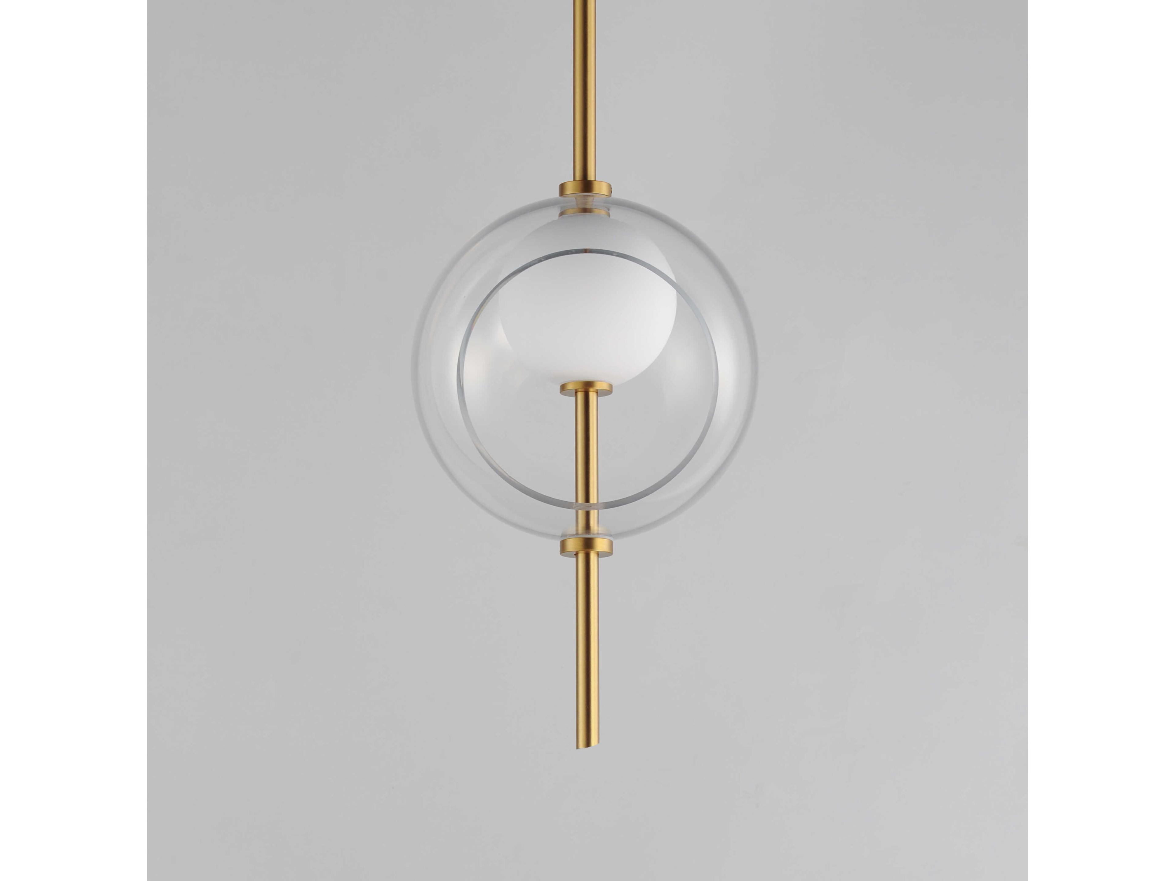 ET2 1-Light Natural Aged Brass Globe Mini Pendant