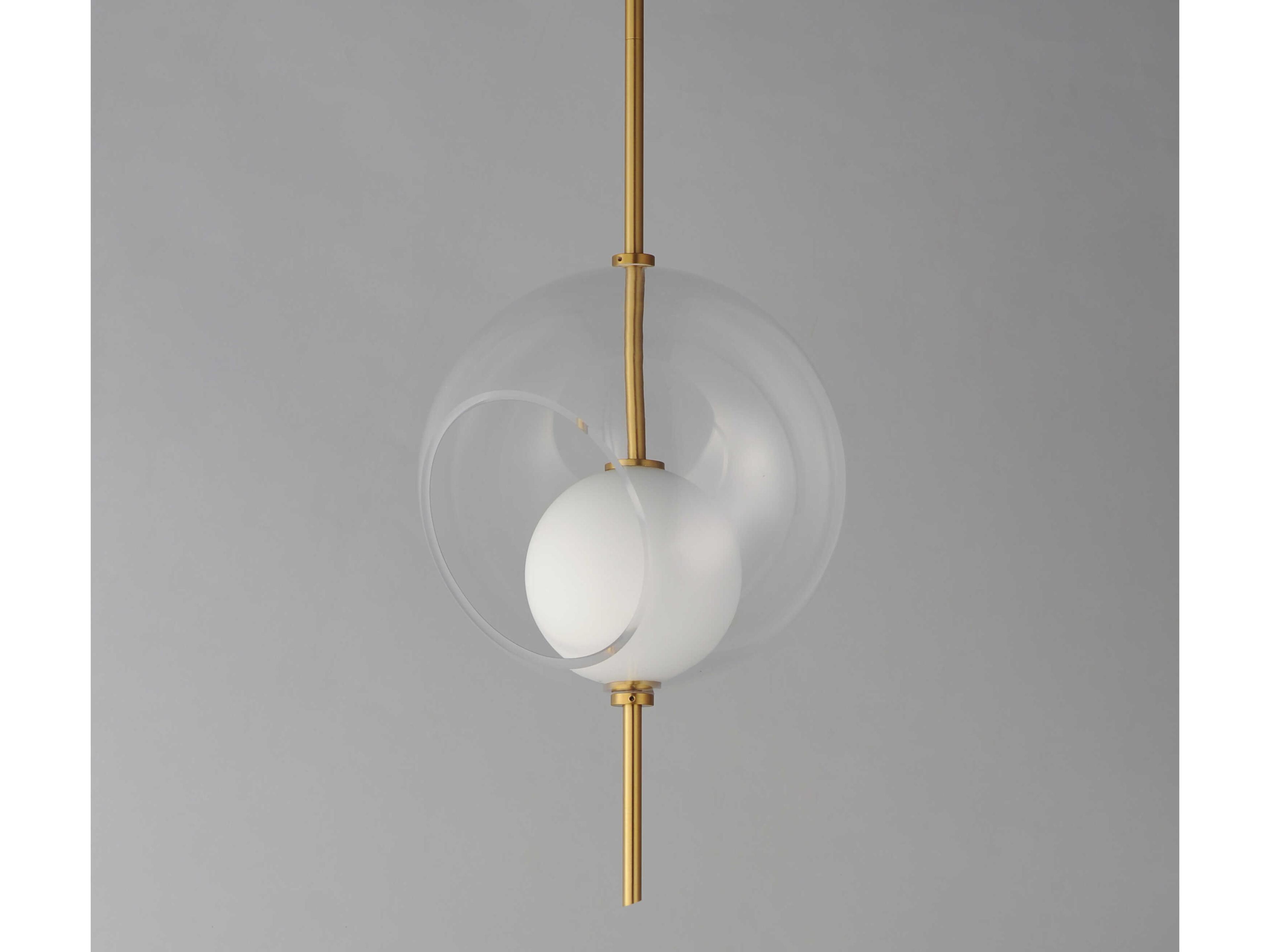 ET2 Martini 1-Light Natural Aged Brass Globe Mini Pendant