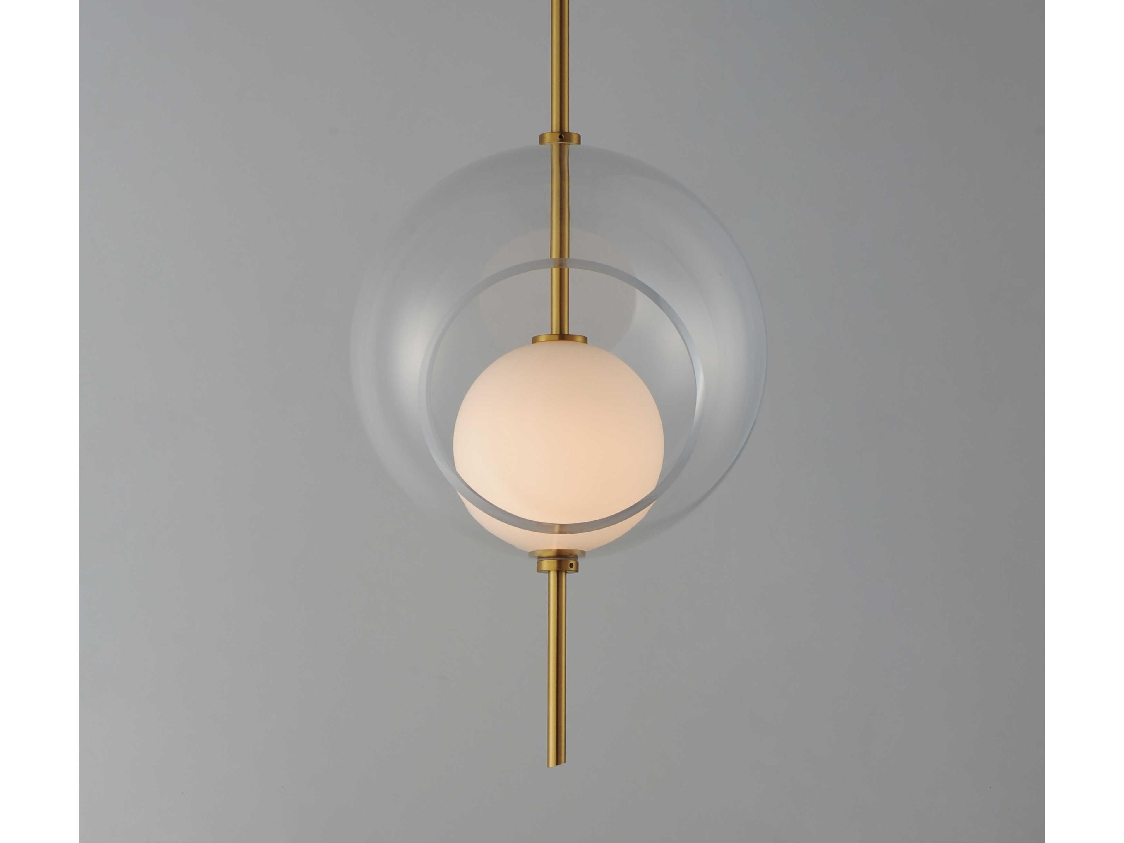 ET2 Martini 1-Light Natural Aged Brass Globe Mini Pendant