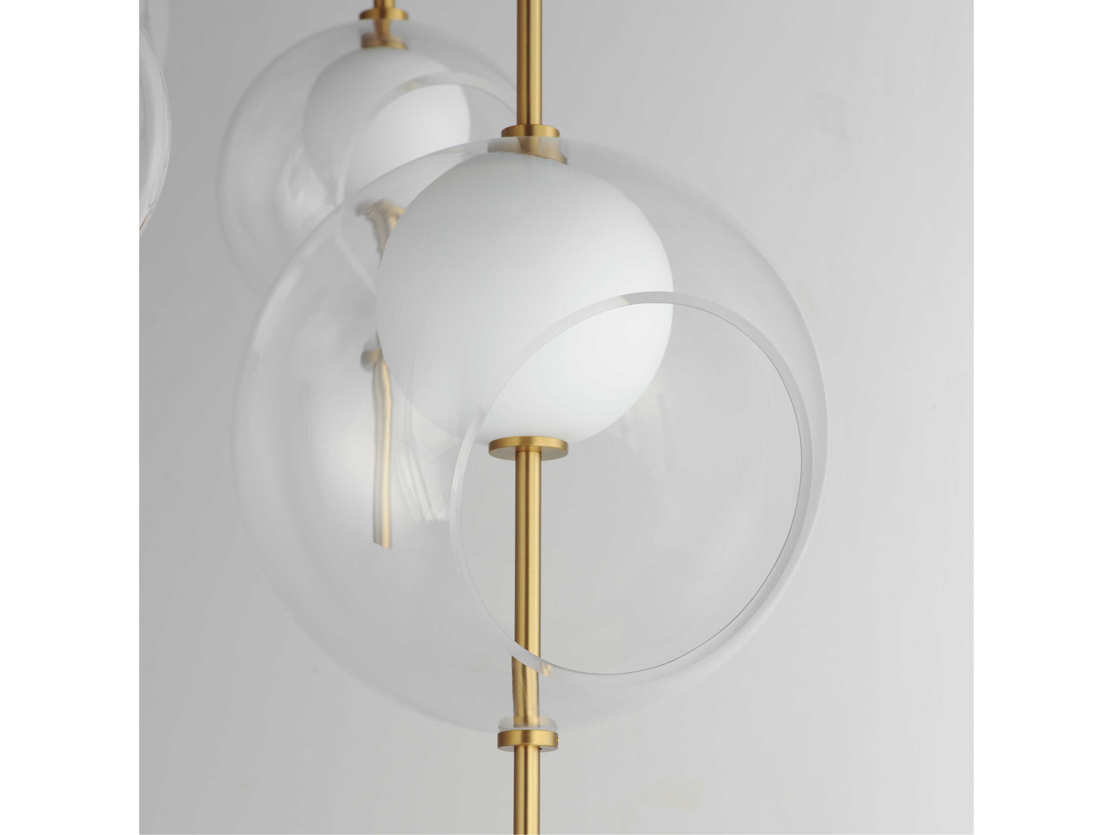 ET2 Martini 4-Light Natural Aged Brass Globe Pendant
