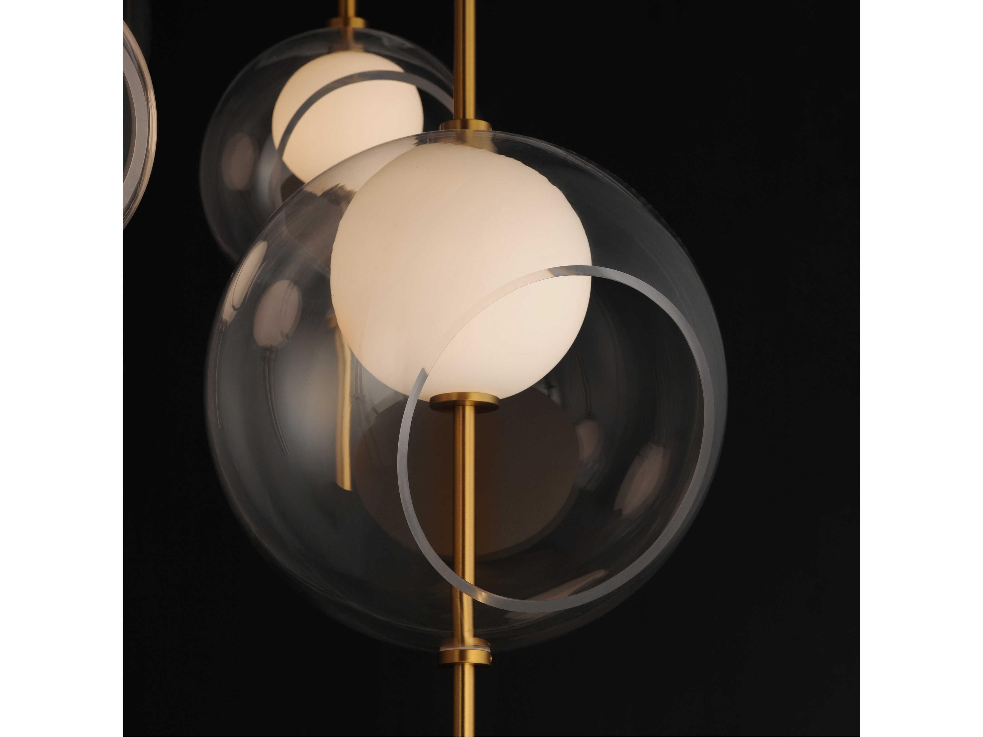 ET2 Martini 4-Light Natural Aged Brass Globe Pendant