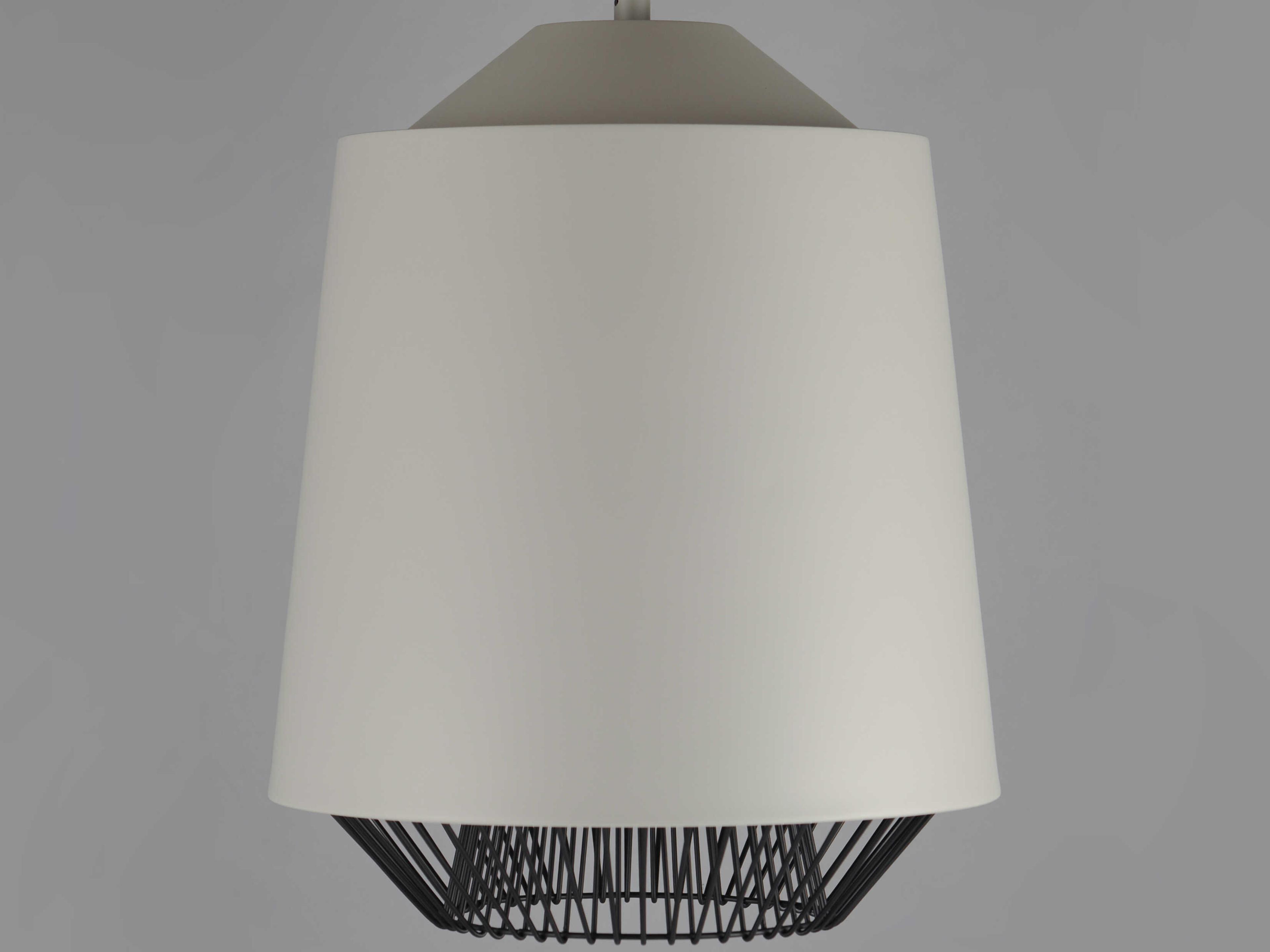 ET2 Phoenix 1-Light Gray Black LED Cylinder Pendant