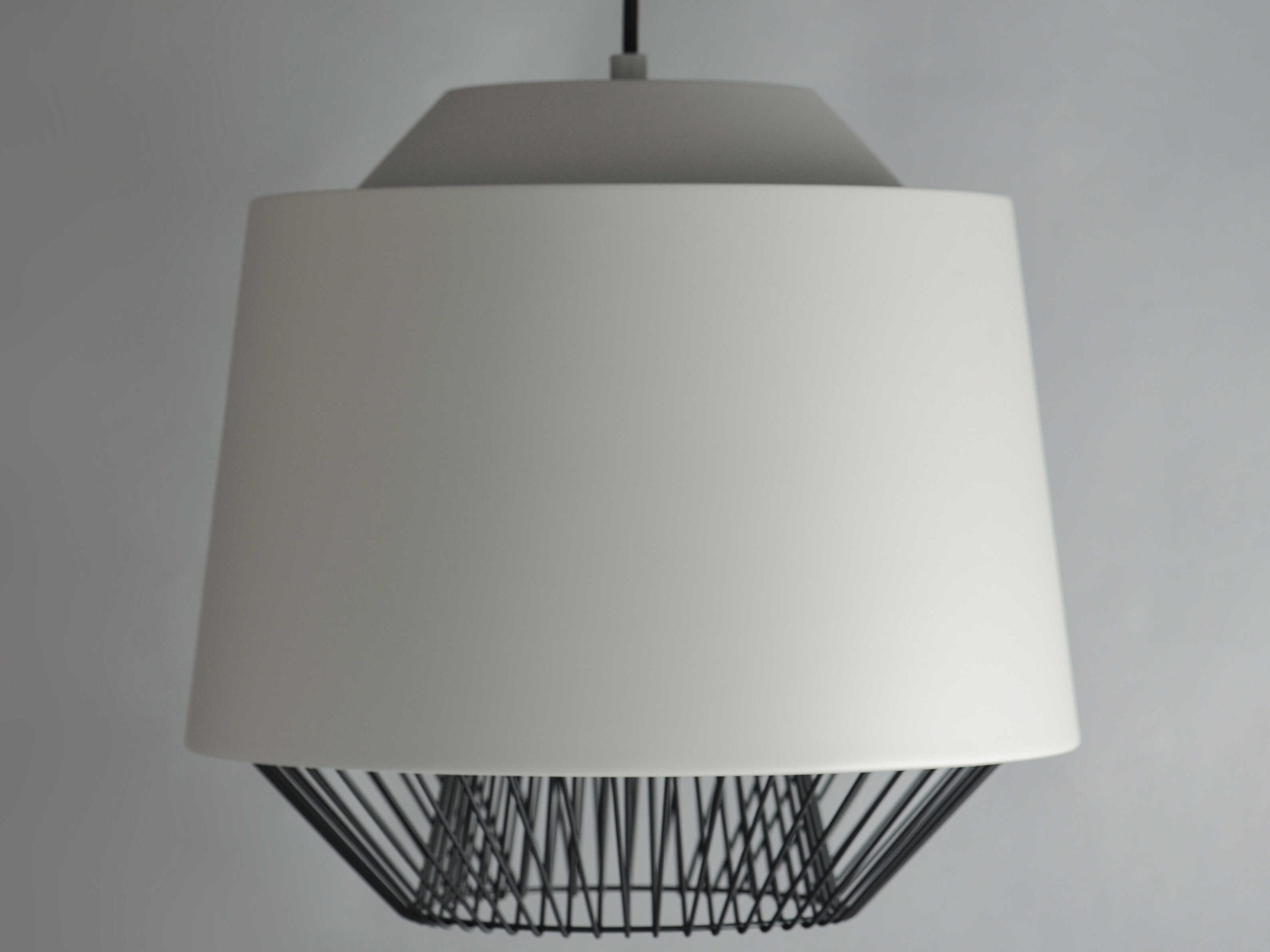 ET2 Phoenix 1-Light Gray Black LED Cylinder Pendant