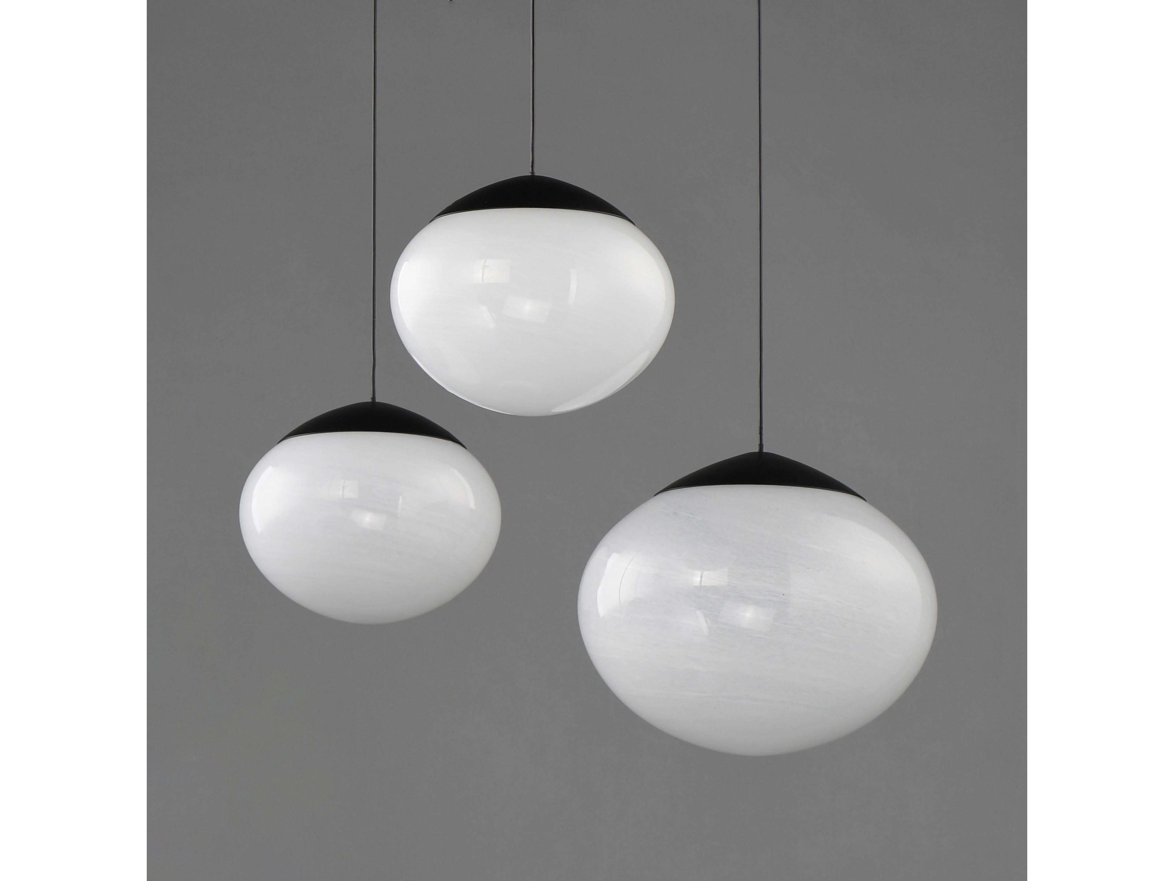 ET2 Nimbus 3-Light Black Globe Pendant