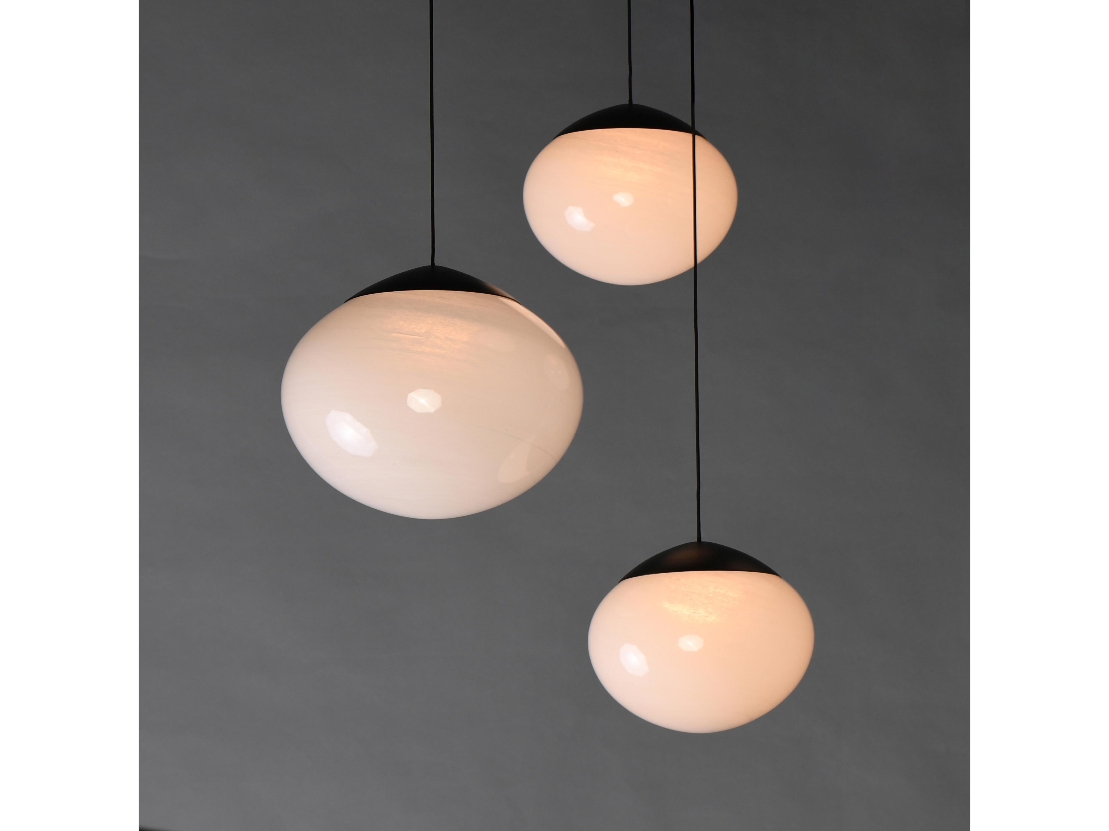 ET2 Nimbus 3-Light Black Globe Pendant