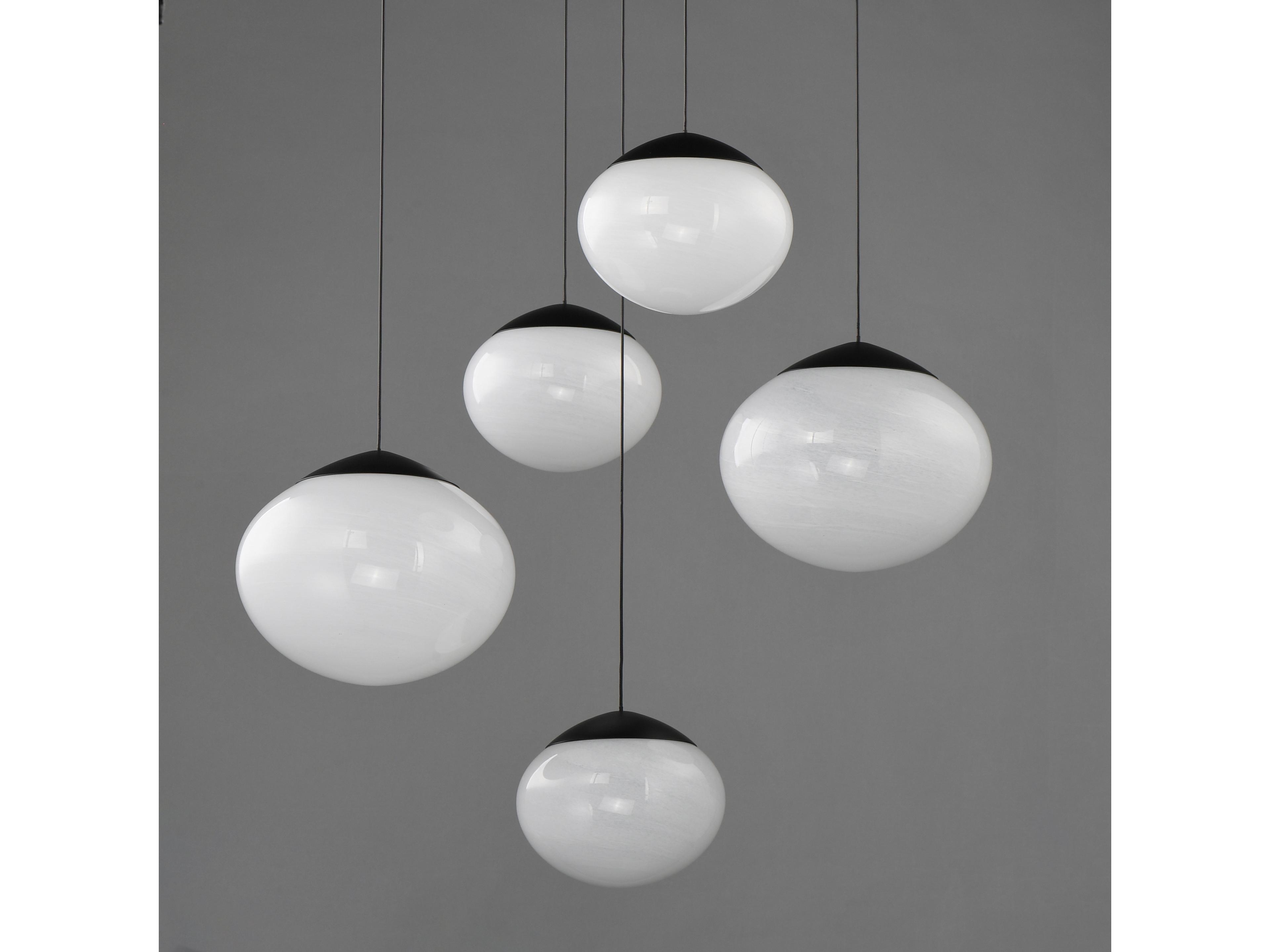 ET2 Nimbus 5-Light Black Globe Pendant