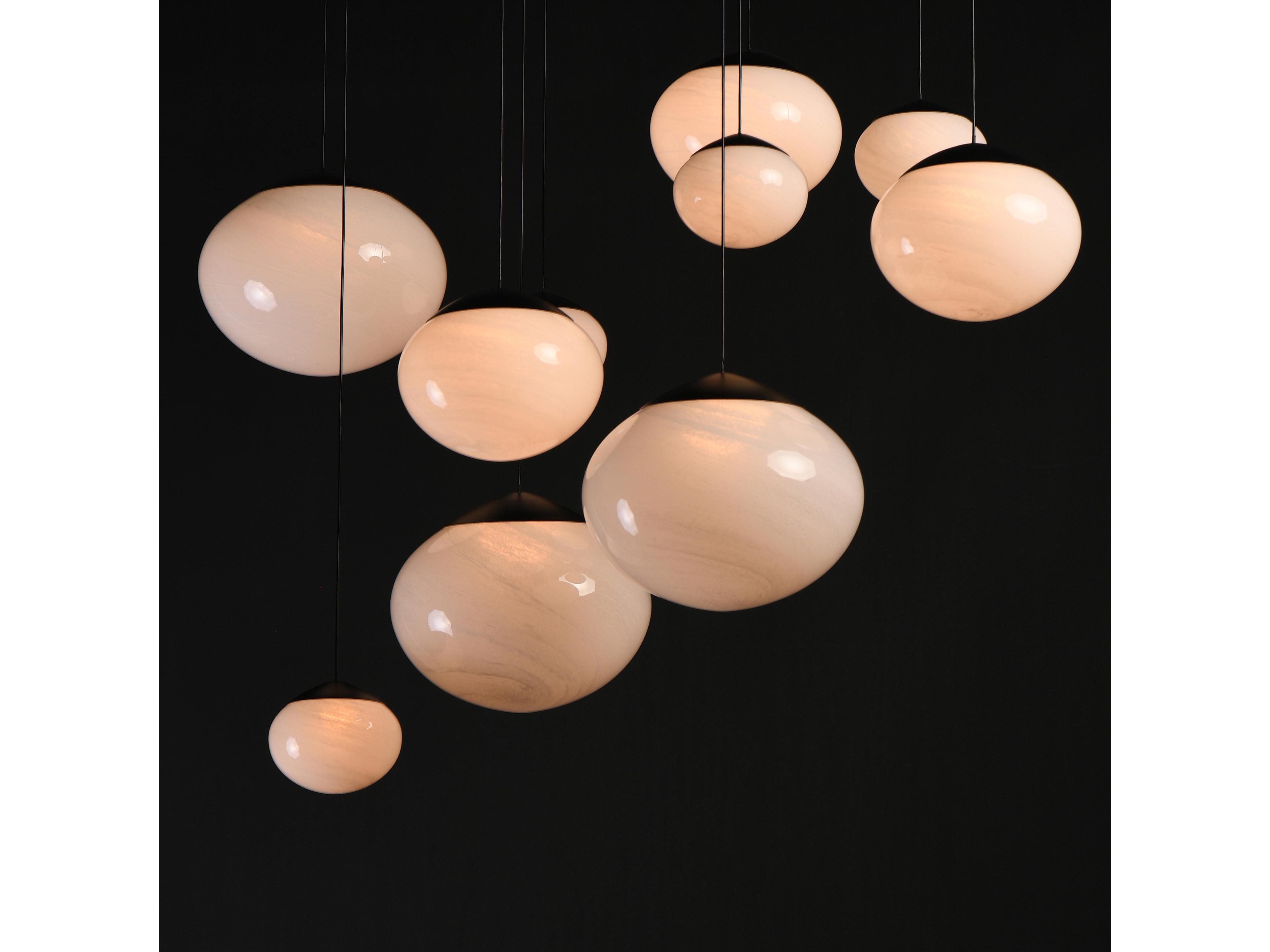 ET2 Nimbus 10-Light Black Globe Island Pendant