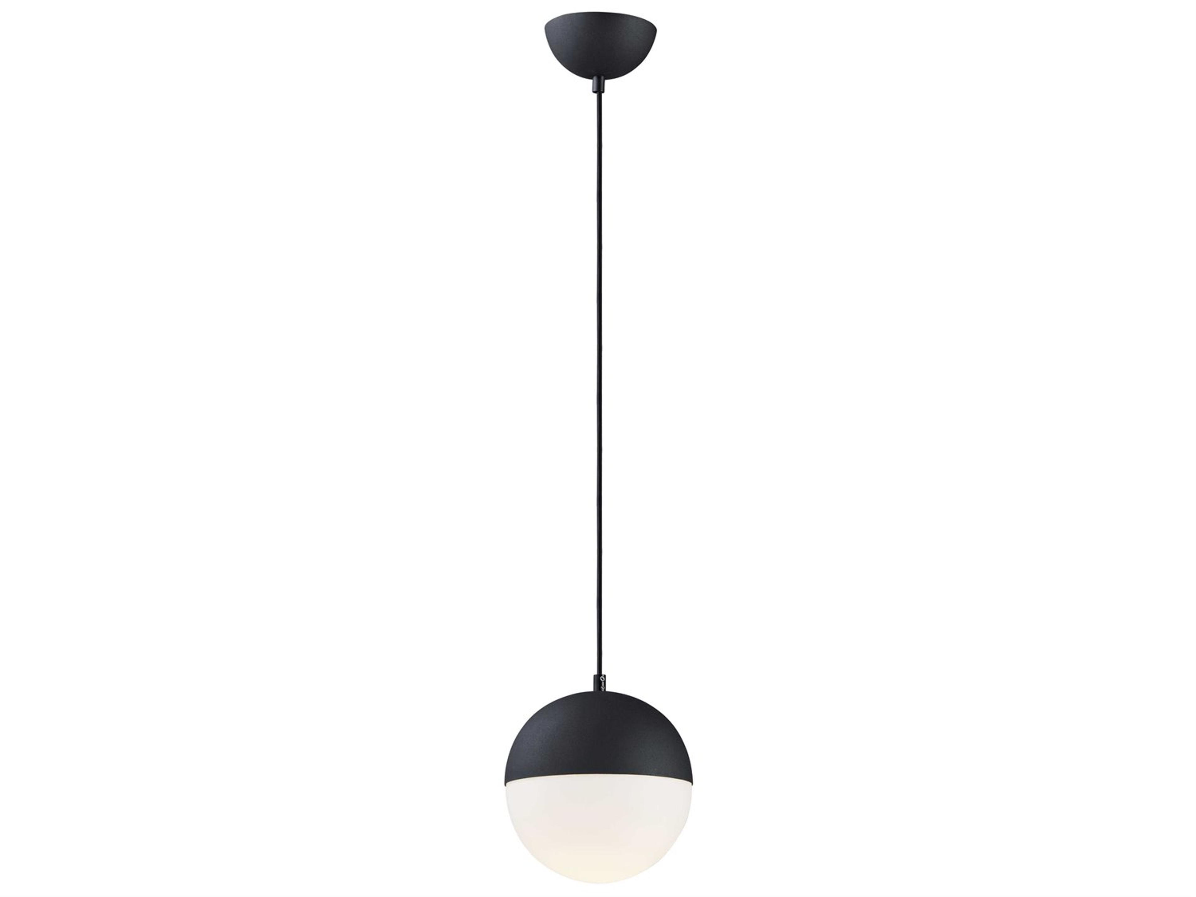 Half Moon Pendant Light in Black