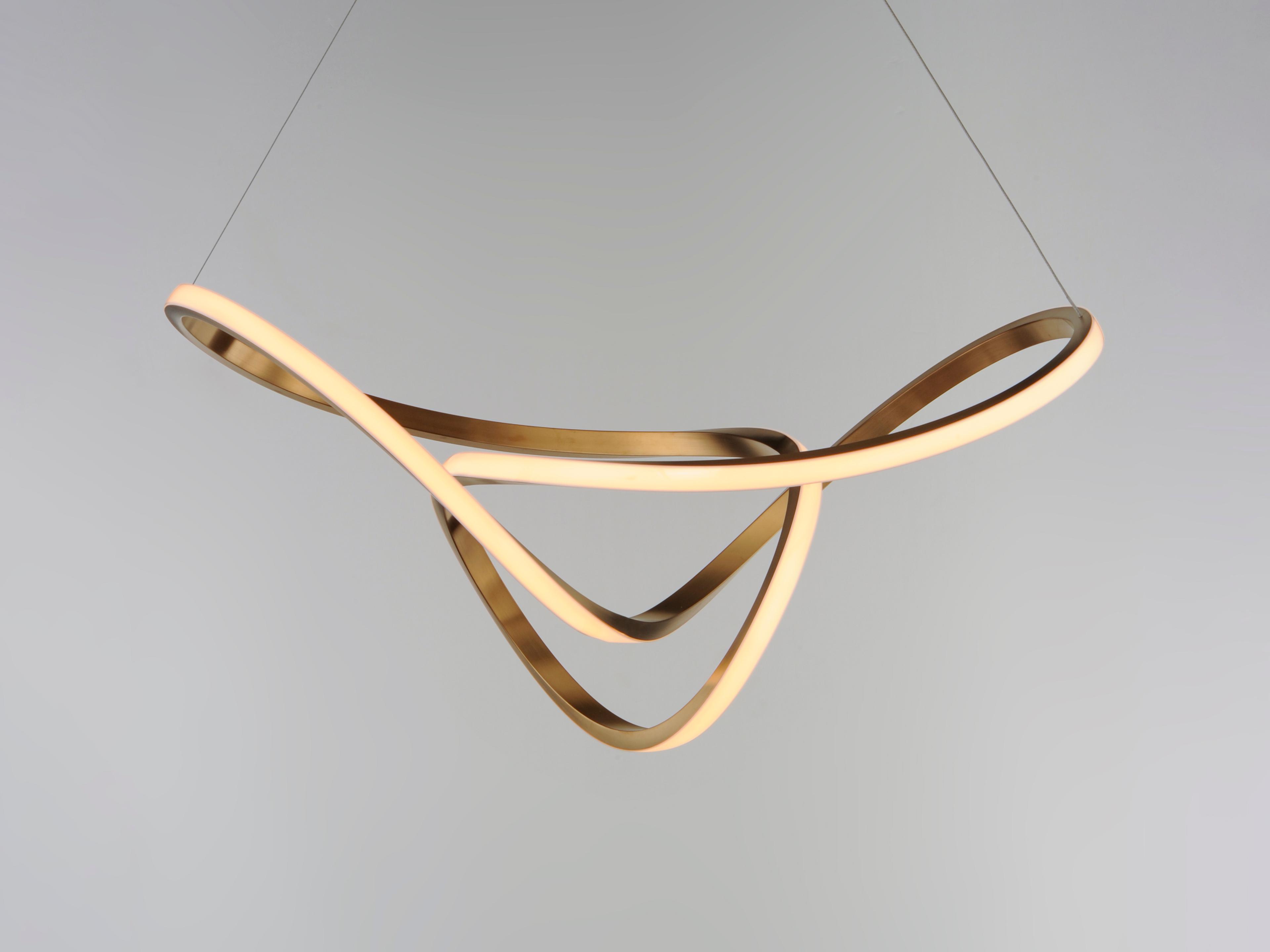 ET2 Perpetual 1-Light Brushed Champagne Gold LED Pendant