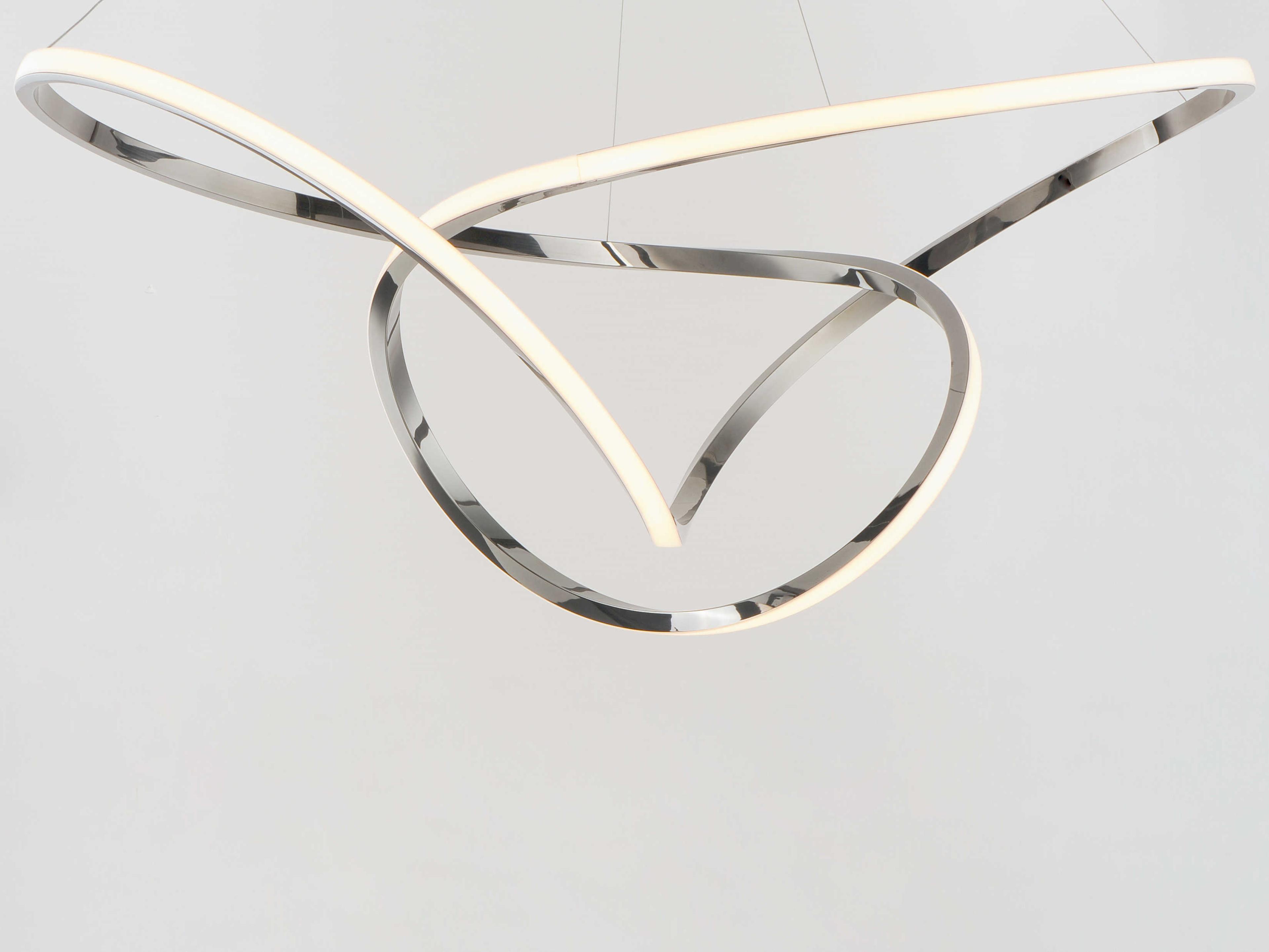 ET2 Perpetual 1-Light Black Chrome LED Linear Island Pendant