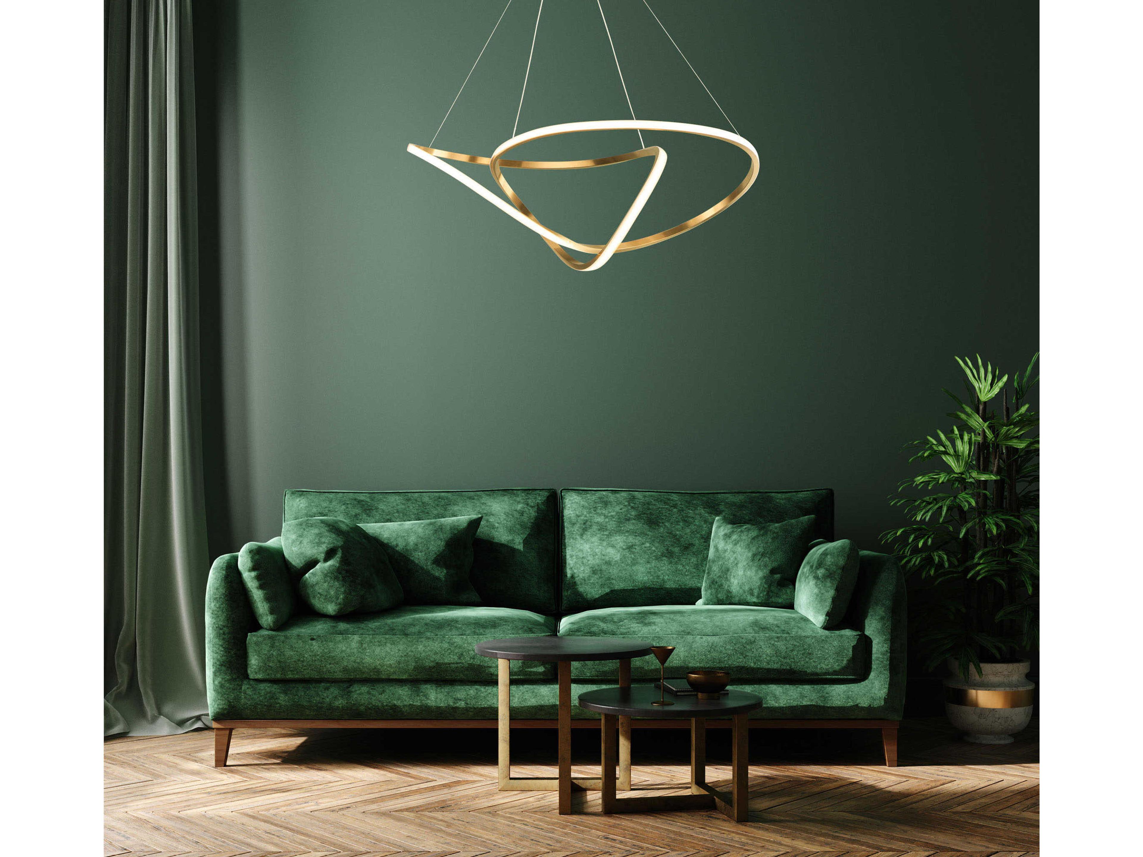 ET2 Perpetual 1-Light Brushed Champagne Gold LED Pendant