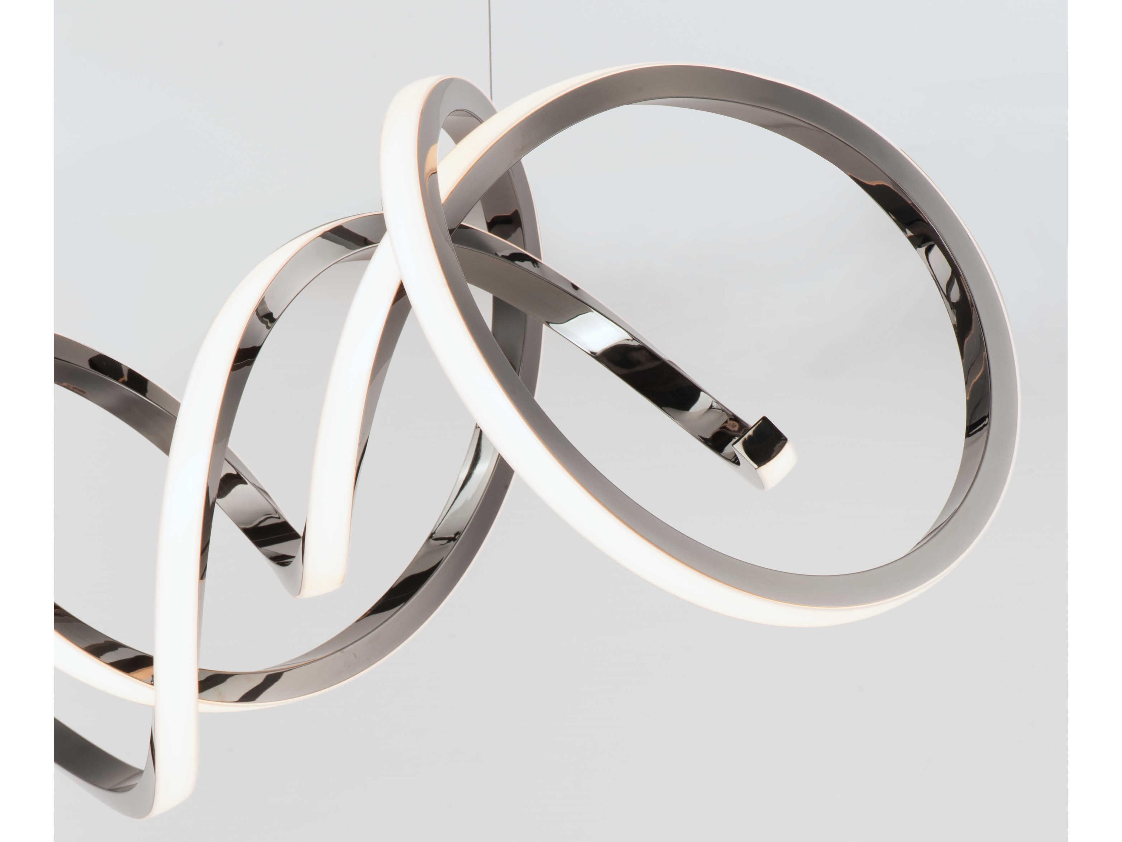 ET2 Signature 1-Light Black Chrome LED Linear Island Pendant