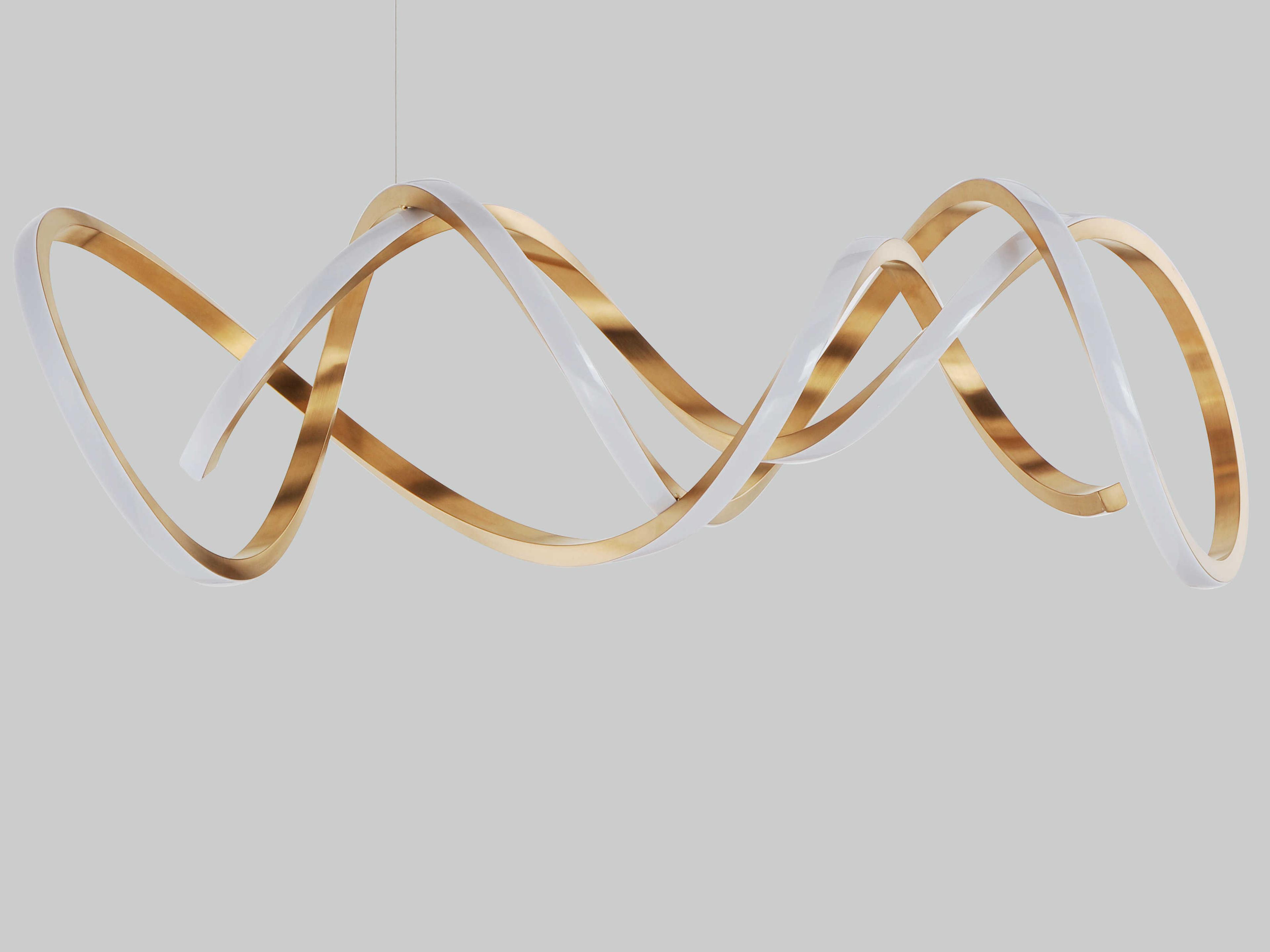 ET2 Signature 1-Light Brushed Champagne Gold LED Linear Island Pendant