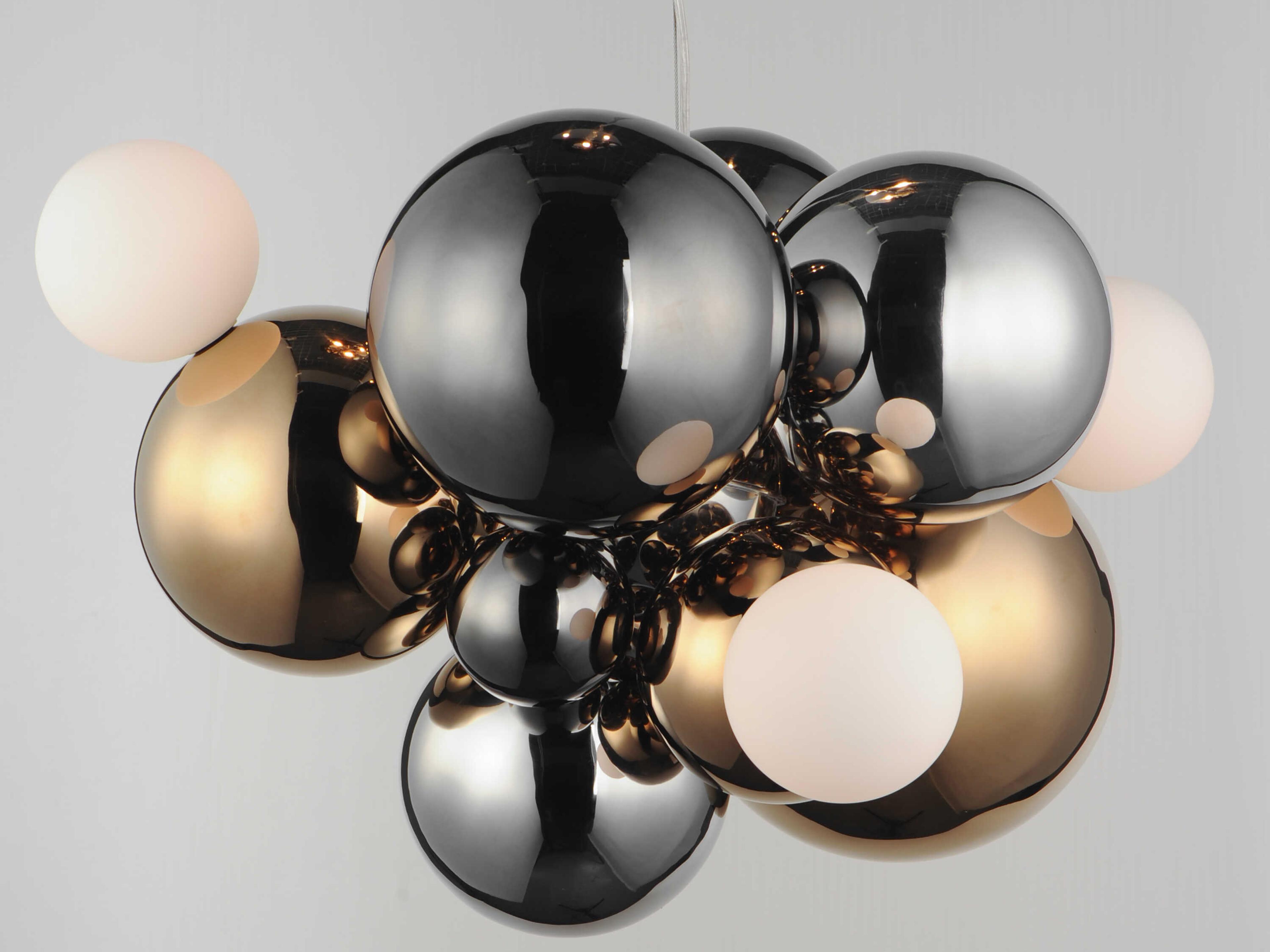 ET2 Stormy 7-Light Black Globe Pendant