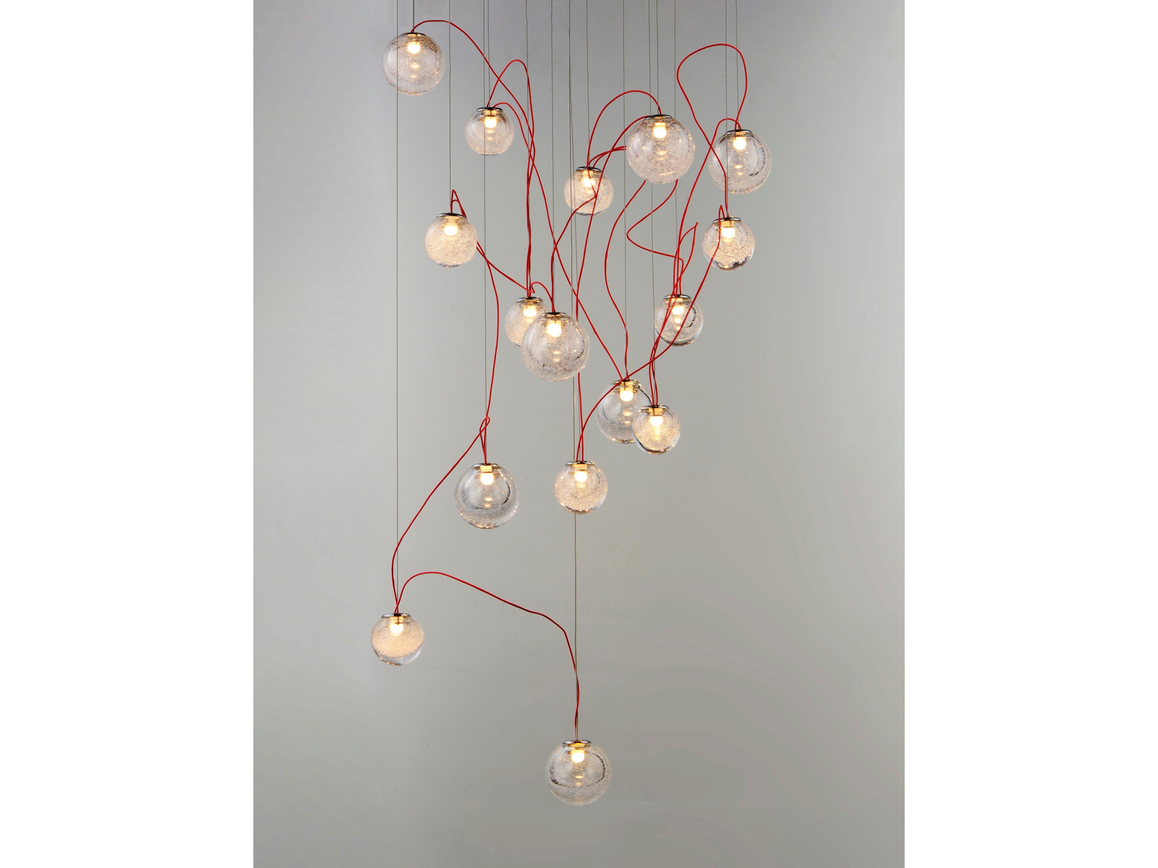 ET2 Bobble 16-Light6-Light Polished Chrome Glass LED Globe Pendant