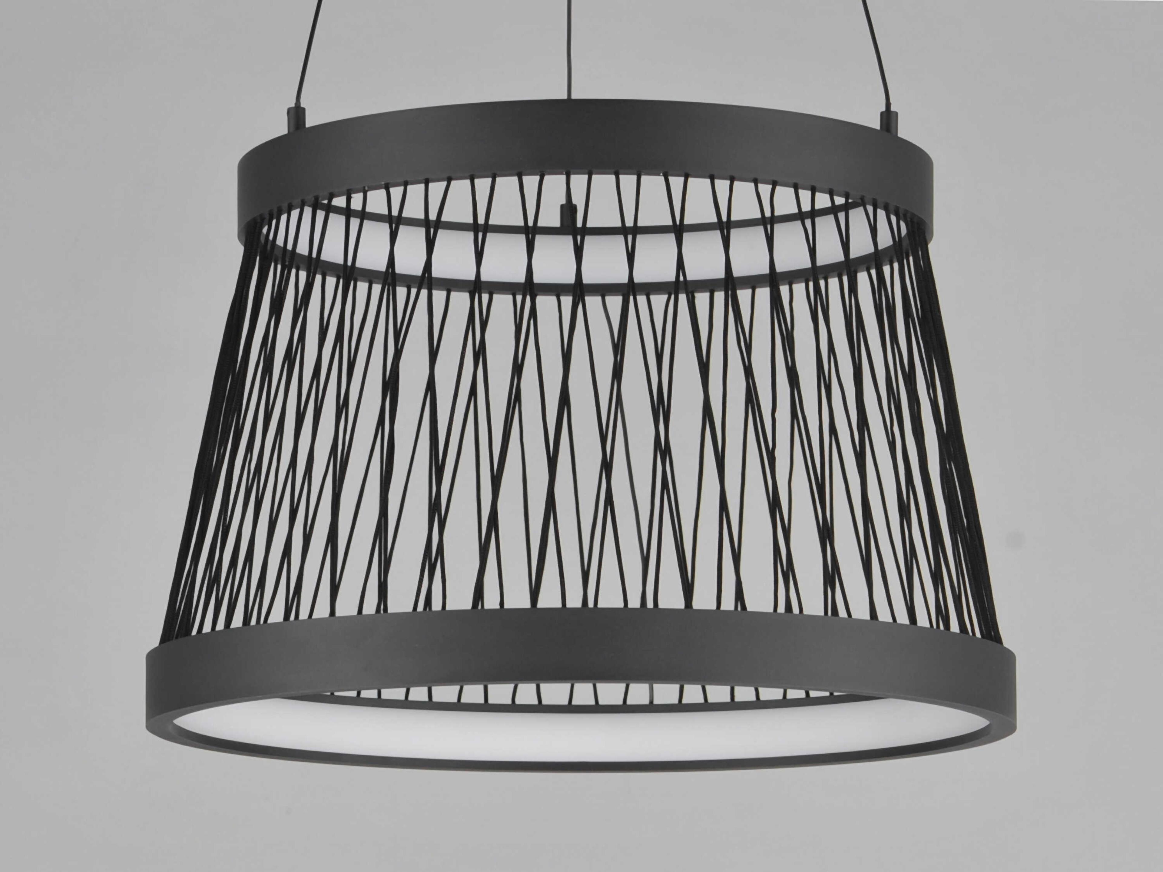 ET2 Loom 2-Light Black Drum Pendant