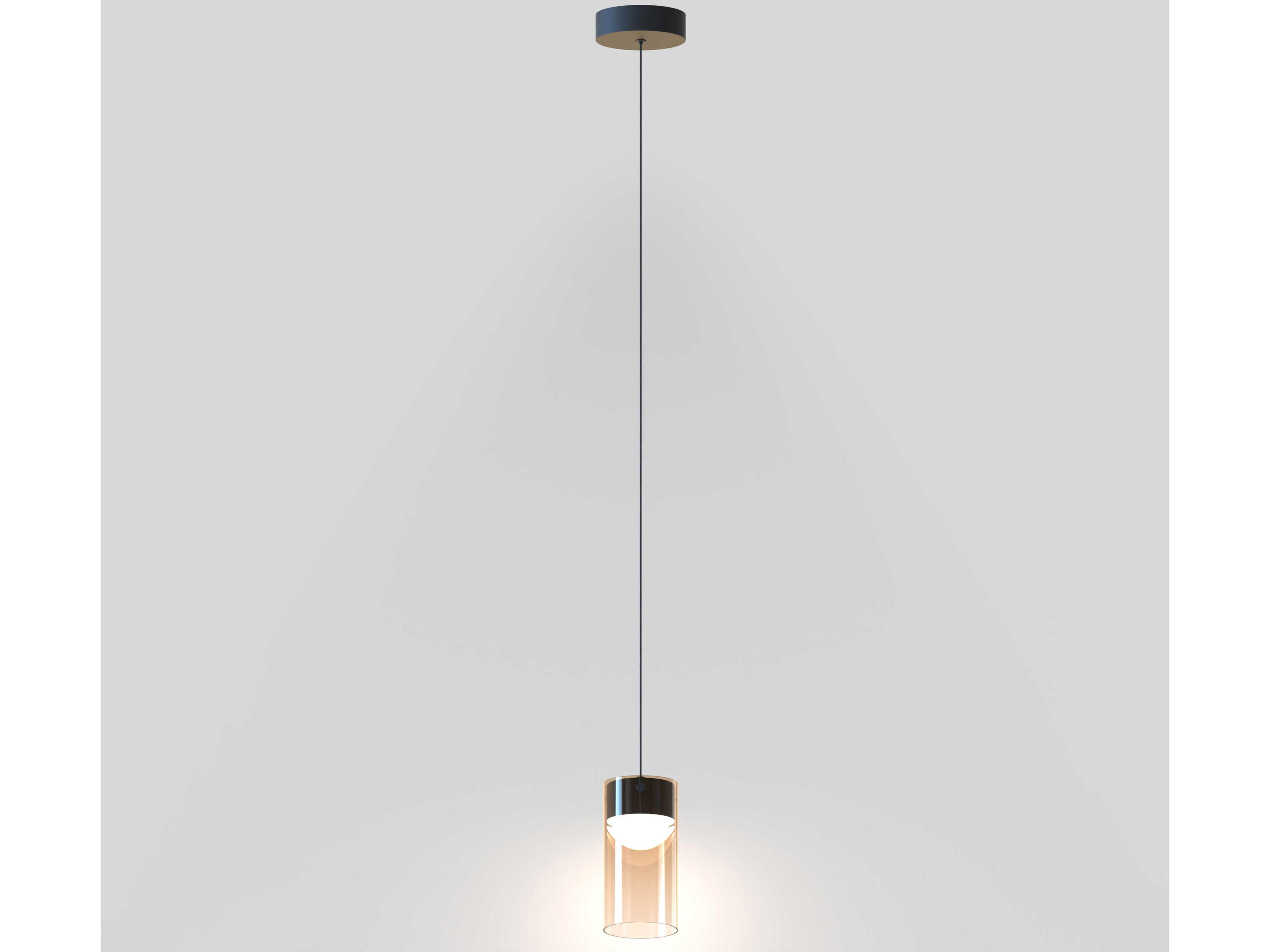 ET2 1-Light Gunmetal Cylinder Mini Pendant