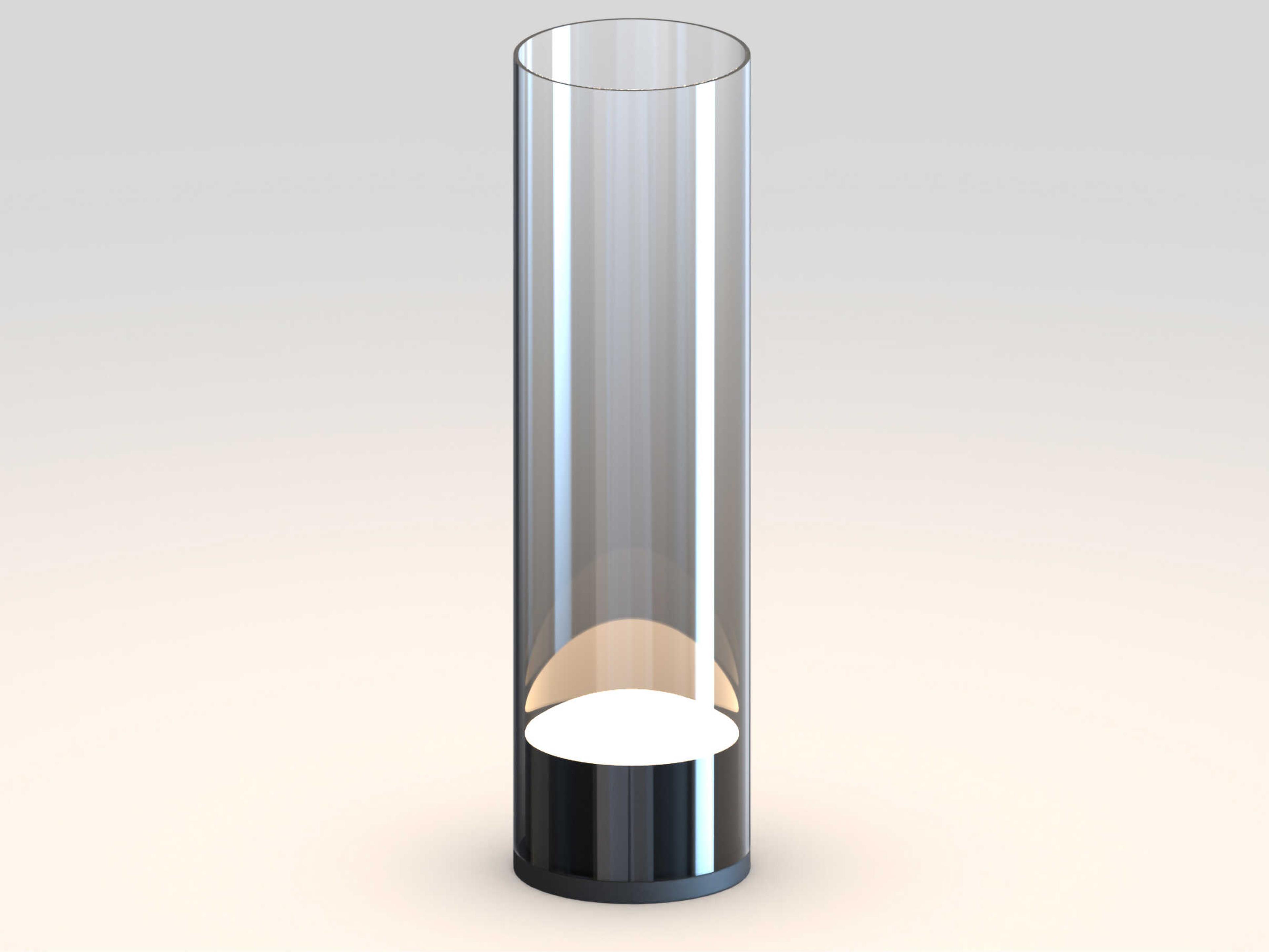 ET2 Highball Gunmetal Graduating Smoke Glass Table Lamp