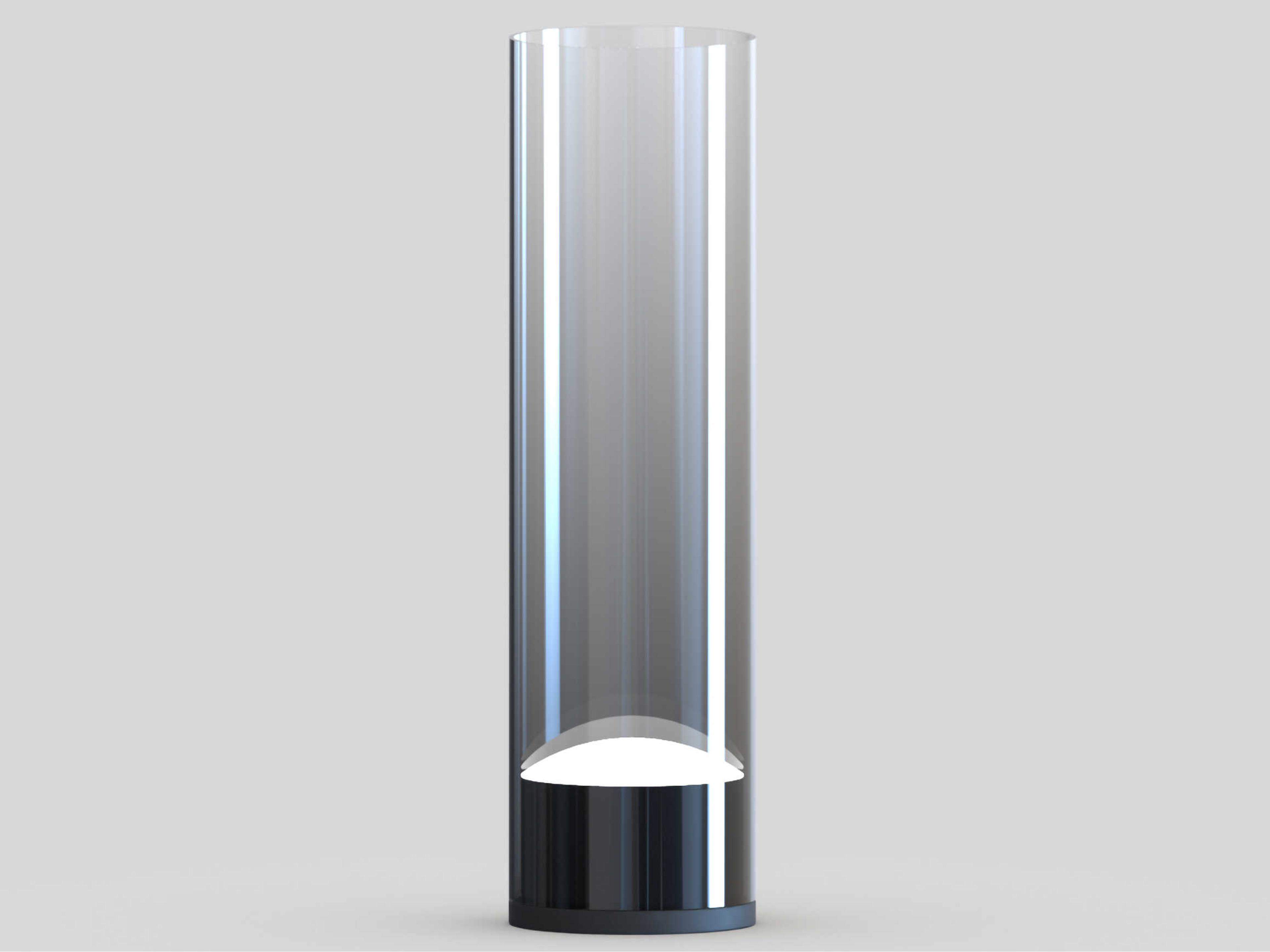 ET2 Highball Gunmetal Graduating Smoke Glass Table Lamp