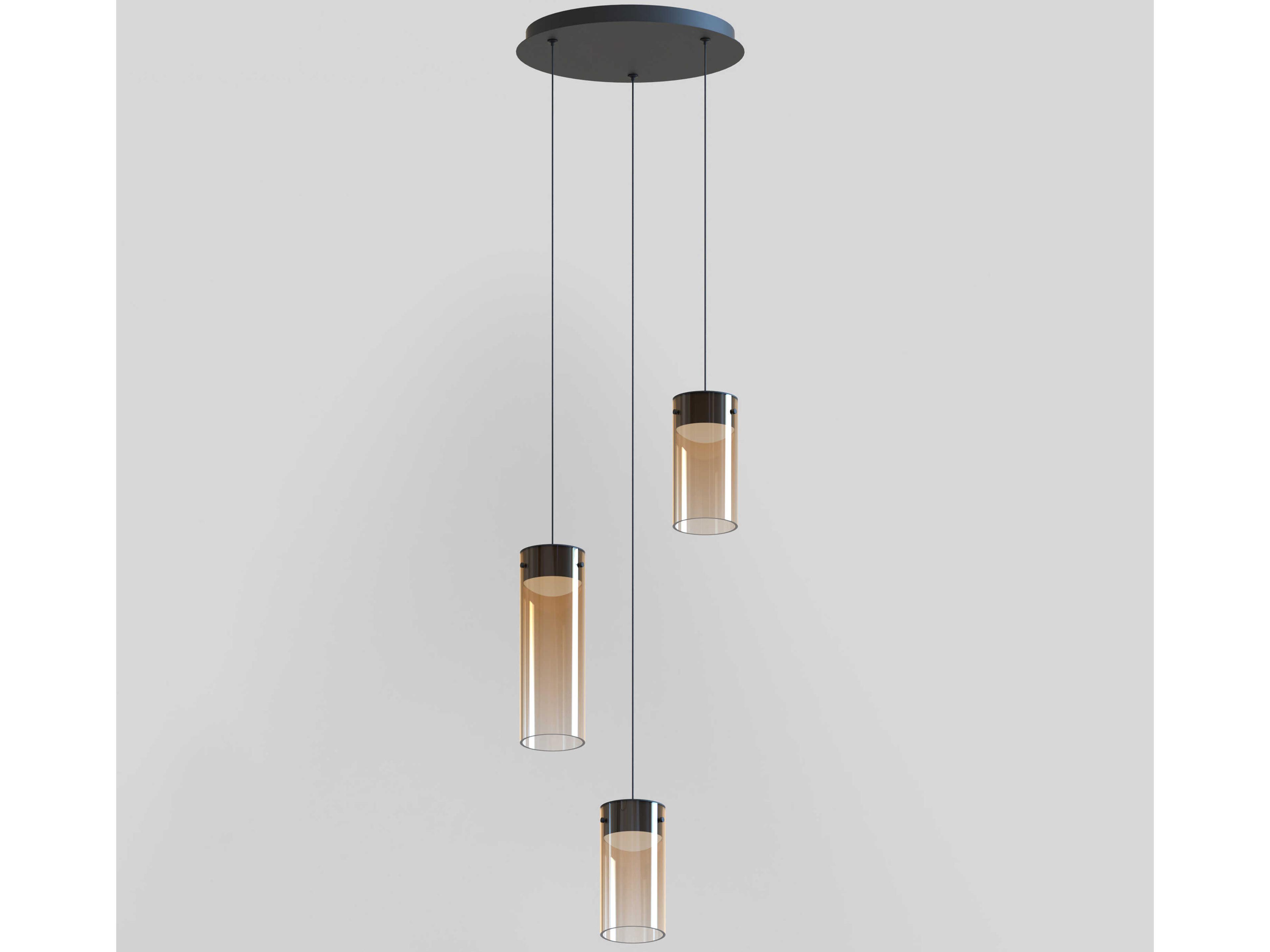 ET2 Highball 3-Light Gunmetal Cylinder Mini Pendant