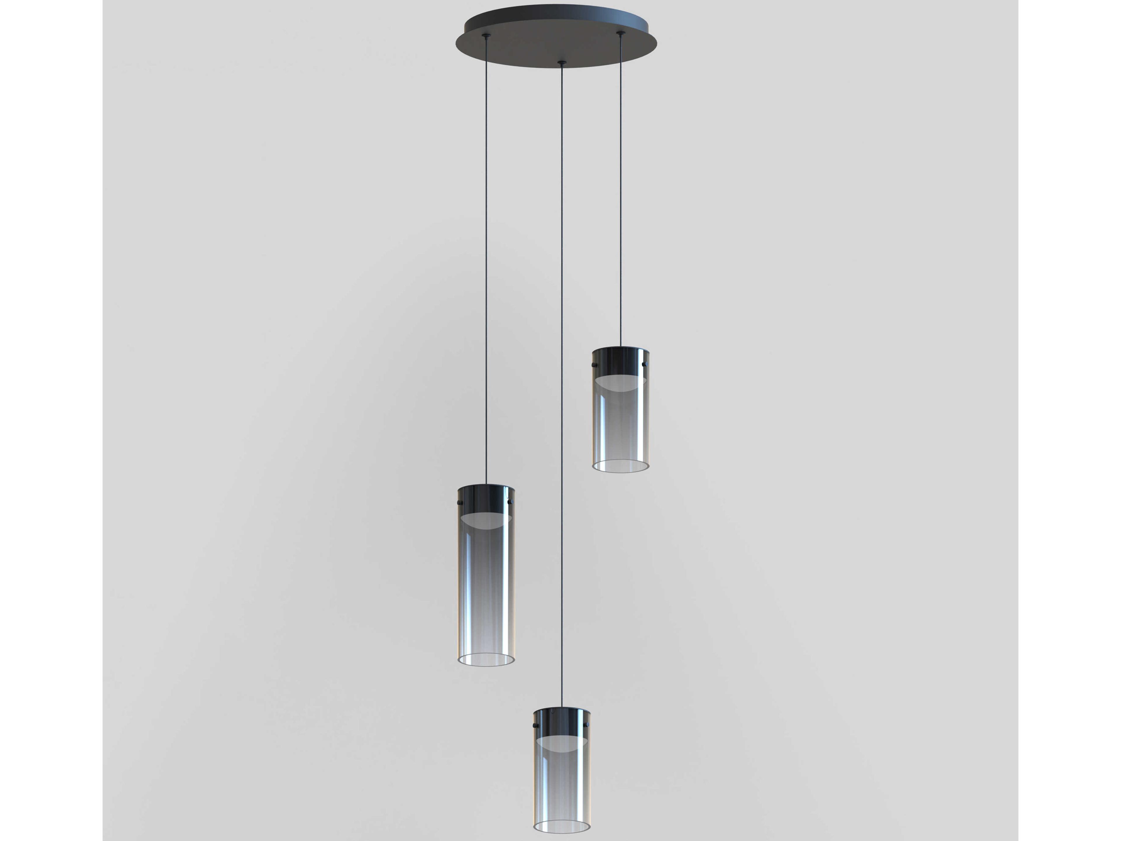 ET2 Highball 3-Light Gunmetal Cylinder Mini Pendant